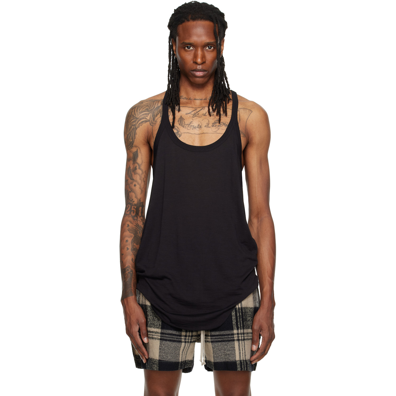 Rick Owens Black Tower Pony Tank Top