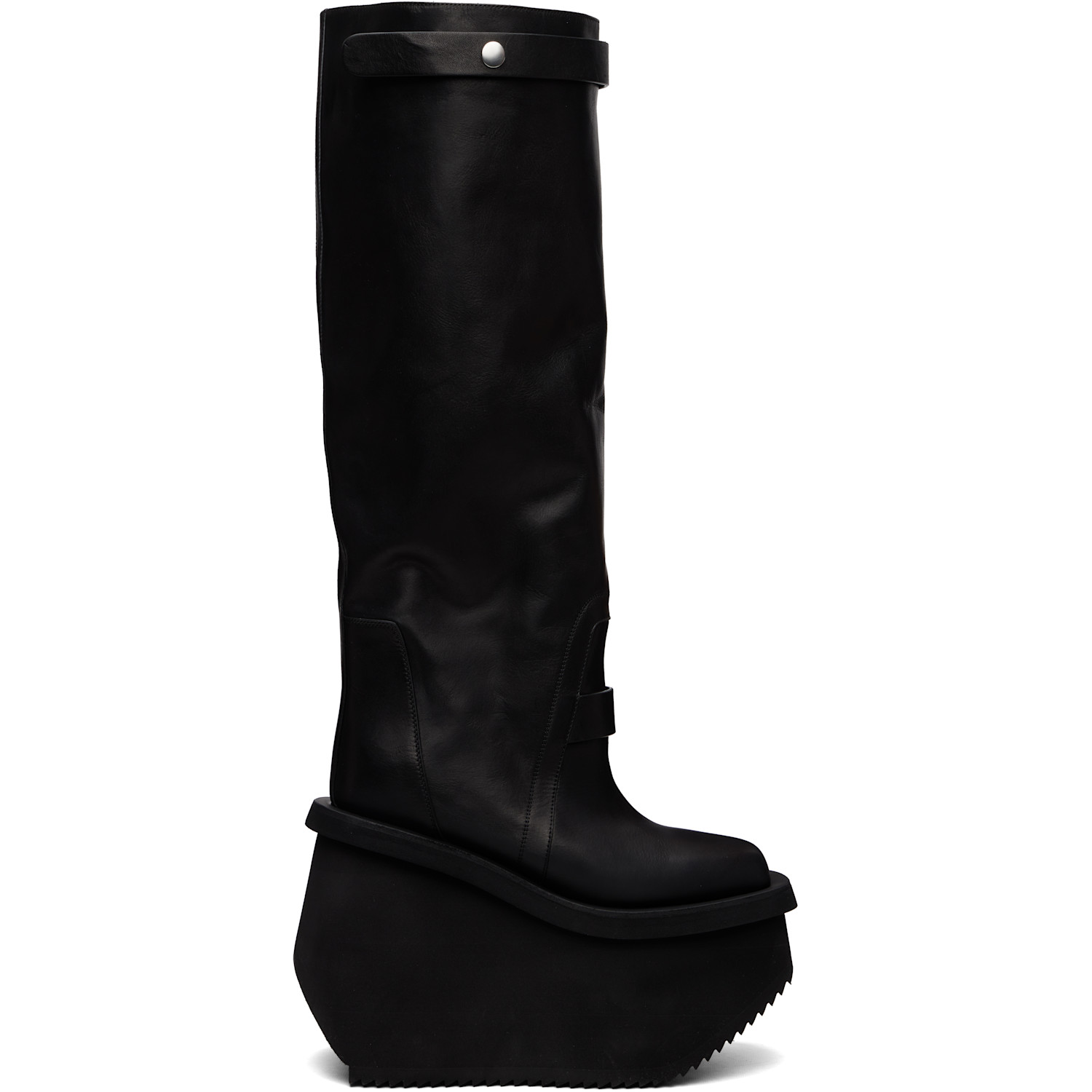 Rick Owens Black Tower Factory Pull On Boots