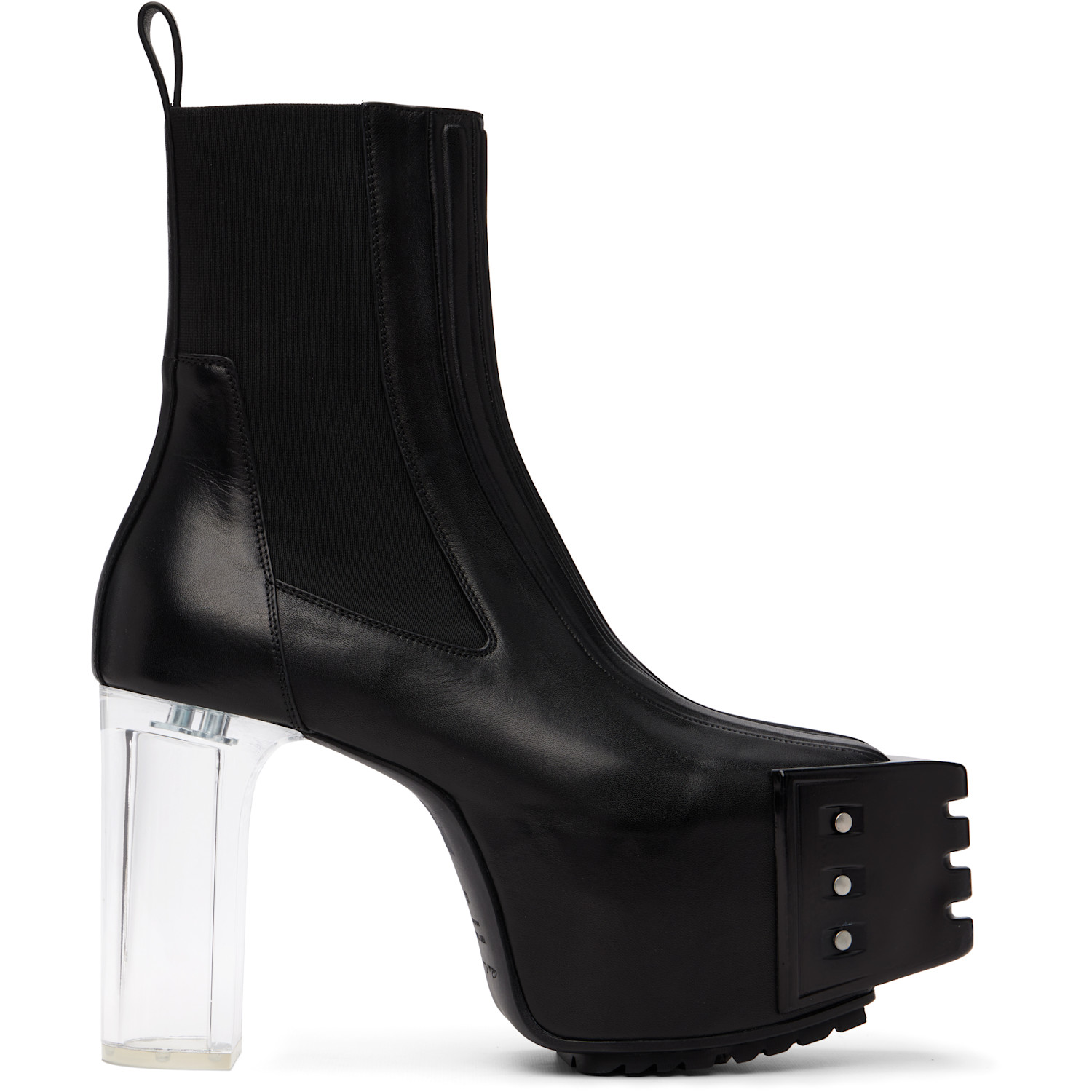 Rick Owens Black Tower Grilled Kiss 45 Boots