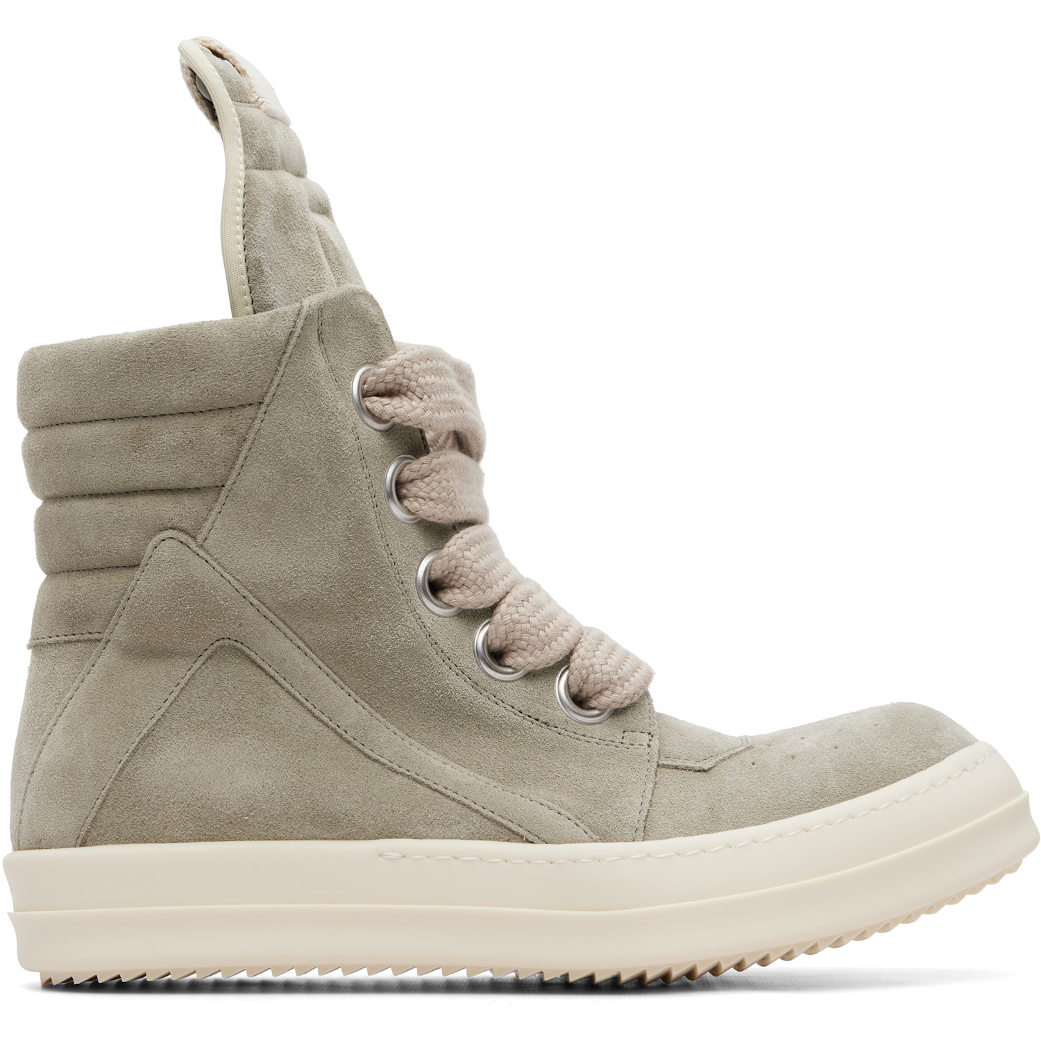 Rick Owens Taupe Tower Jumbolace Geobasket Sneakers