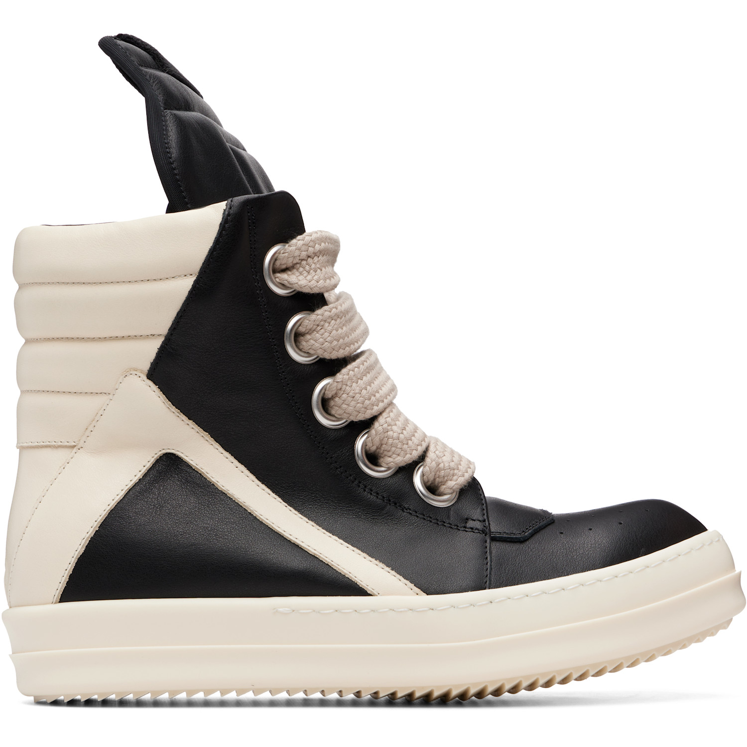Rick Owens Black Tower Jumbolaced Geobasket Sneakers