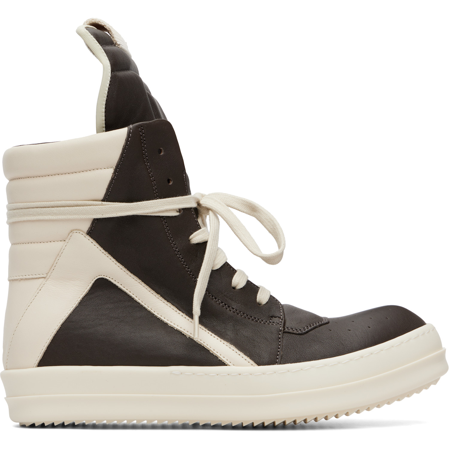 Rick Owens Gray Tower Jumbolaced Geobasket Sneakers