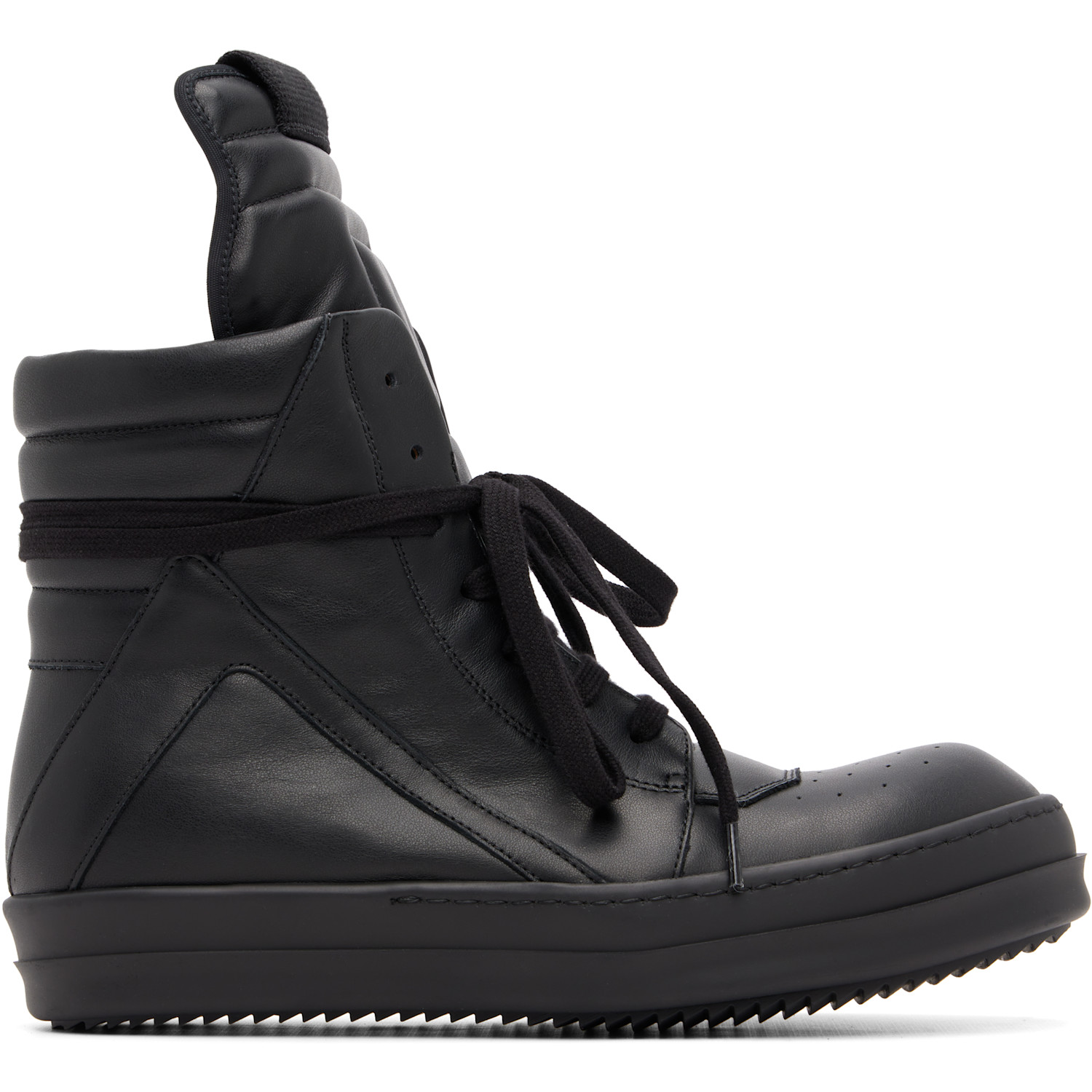 Rick Owens Black Tower Geobasket Sneakers
