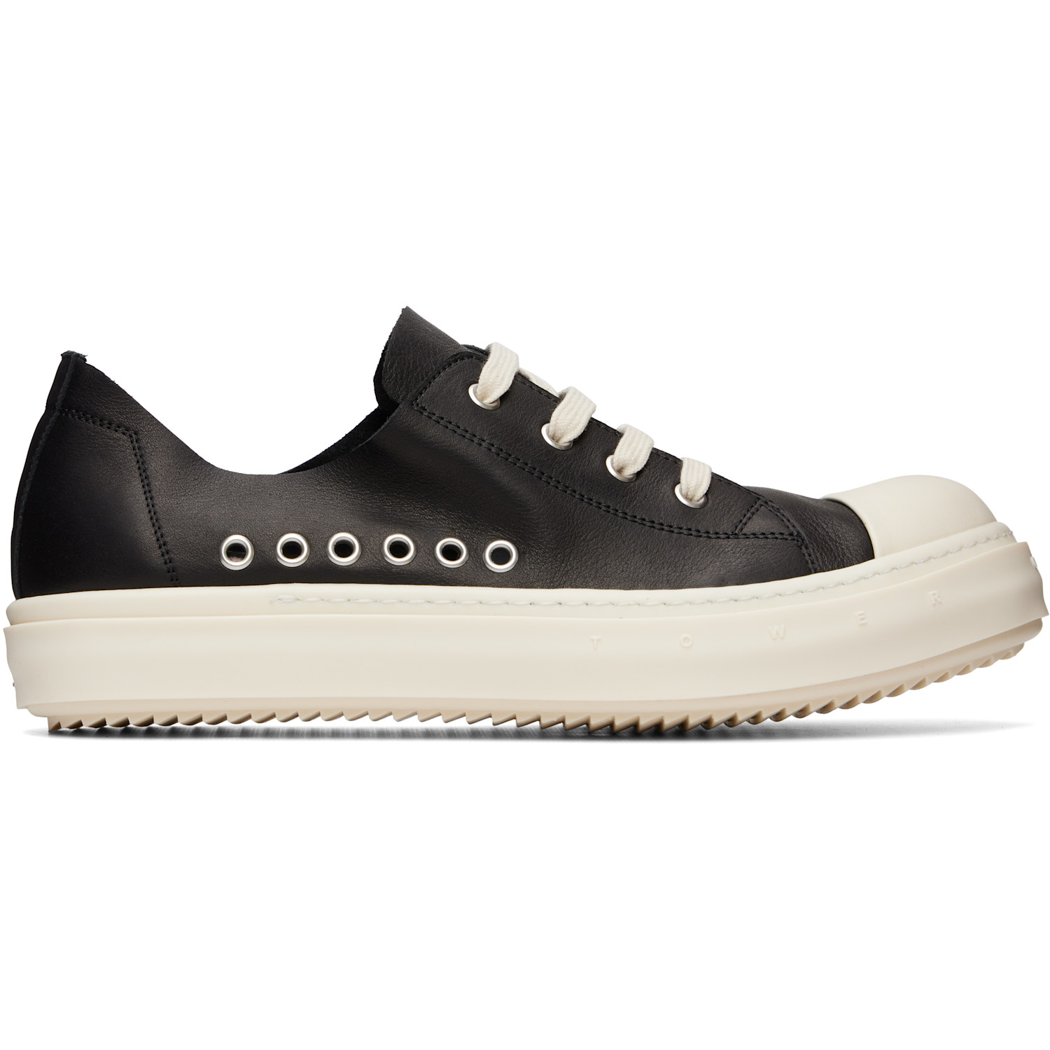 Rick Owens Black & White Tower Low Sneakers