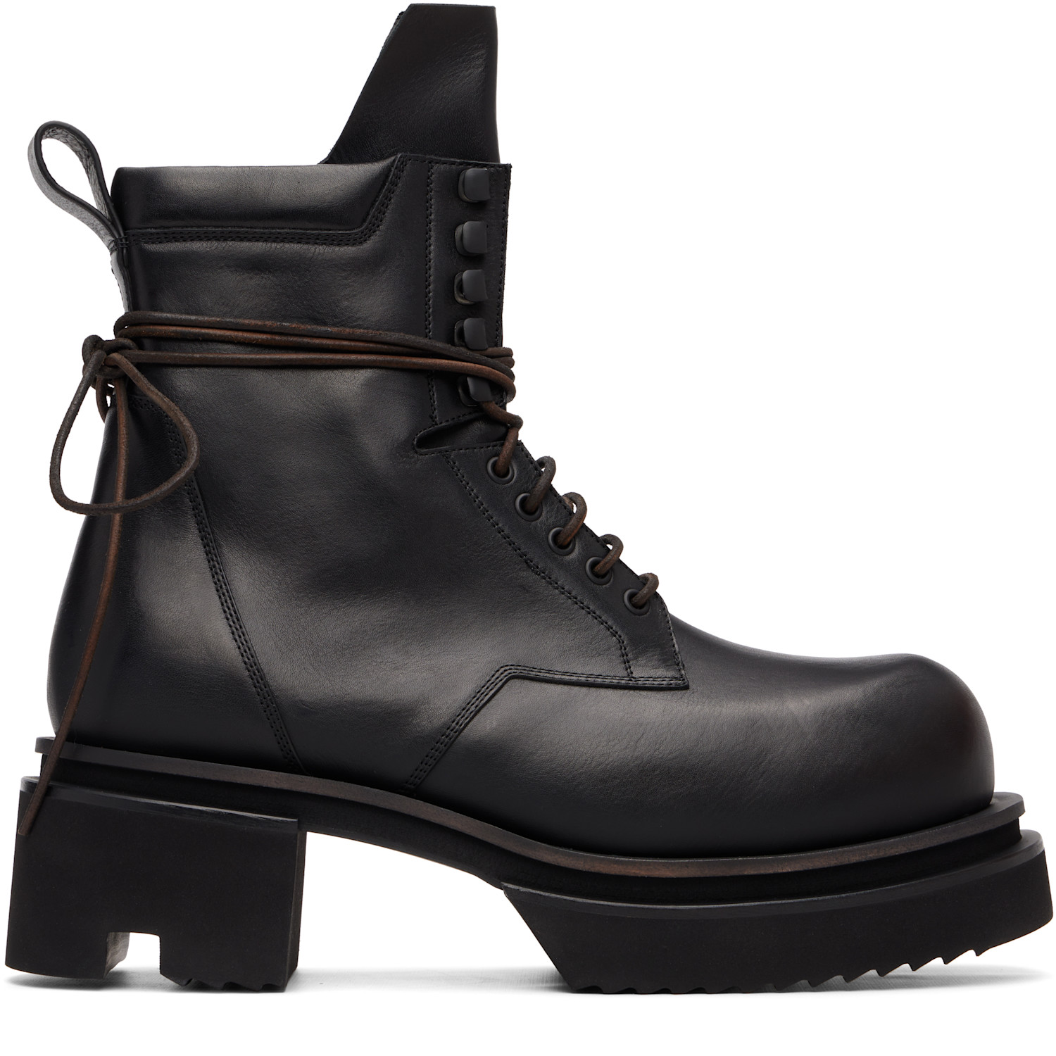 Rick Owens Black Tower Low Army Bogun Boots