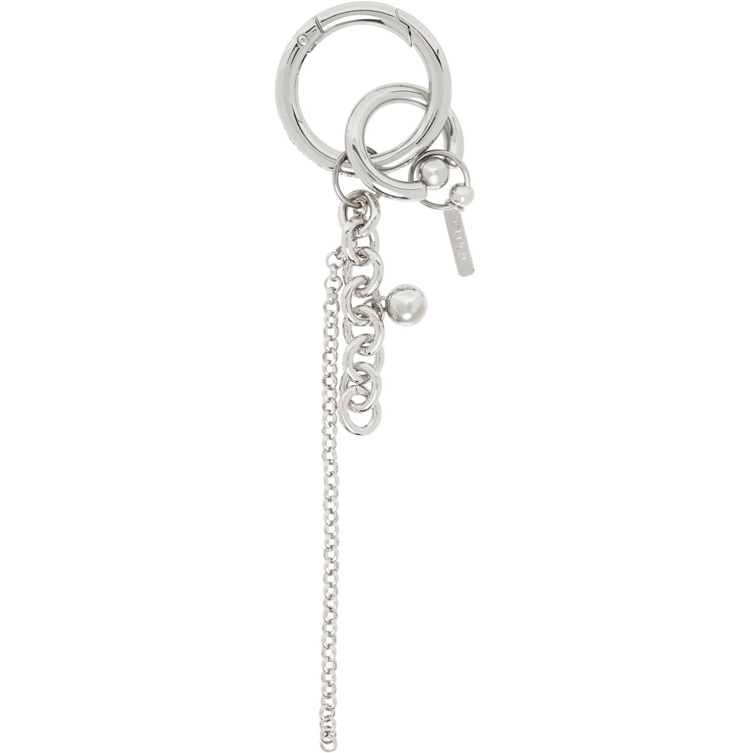 Justine Clenquet Silver Lewis Keychain