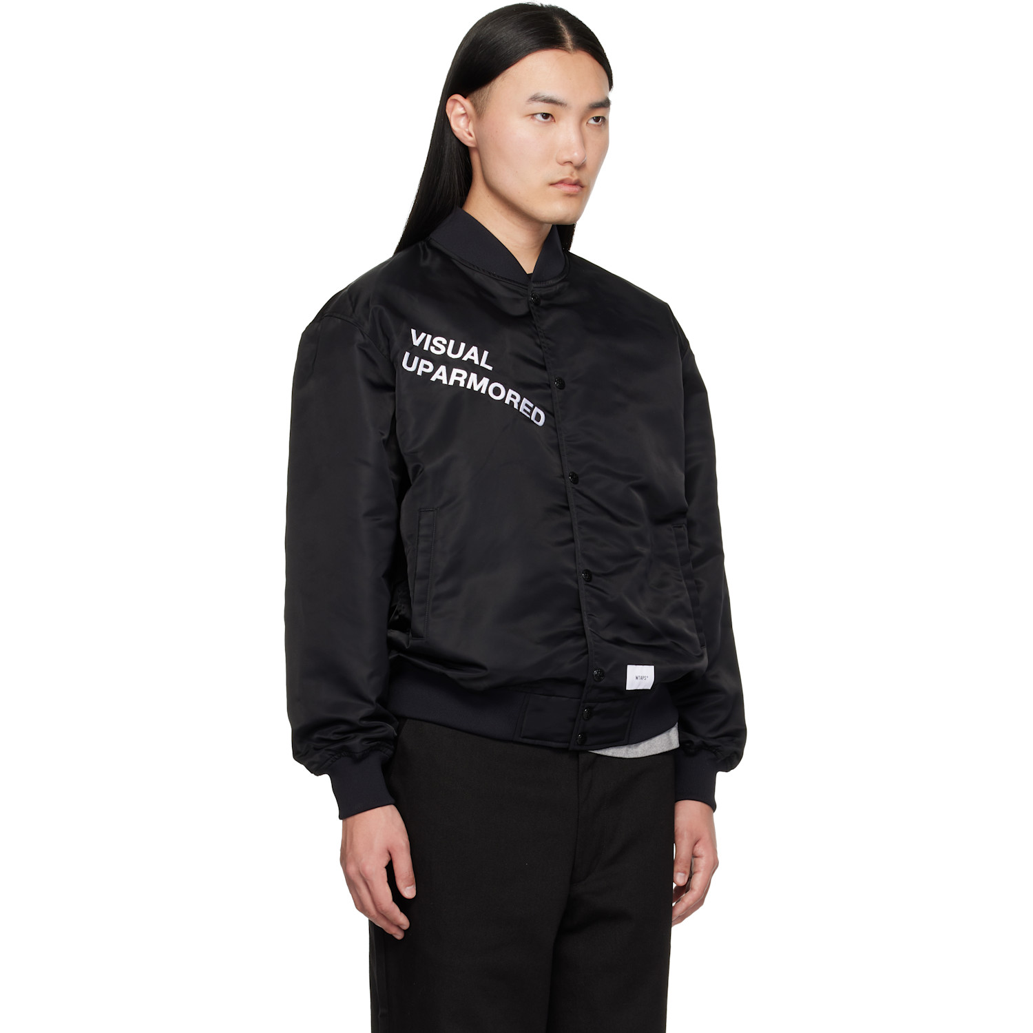  Wtaps Black 'team' Varsity Jacket 
