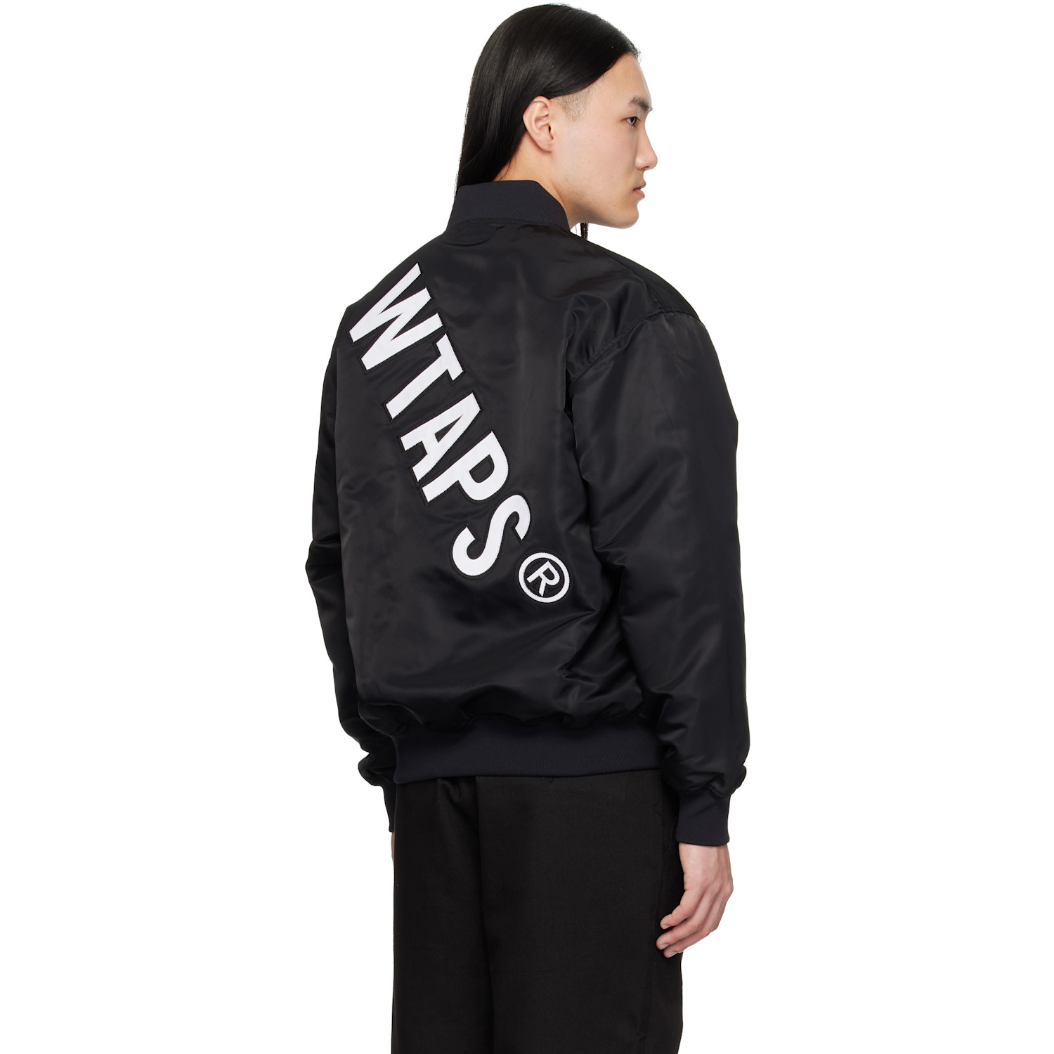  Wtaps Black 'team' Varsity Jacket 