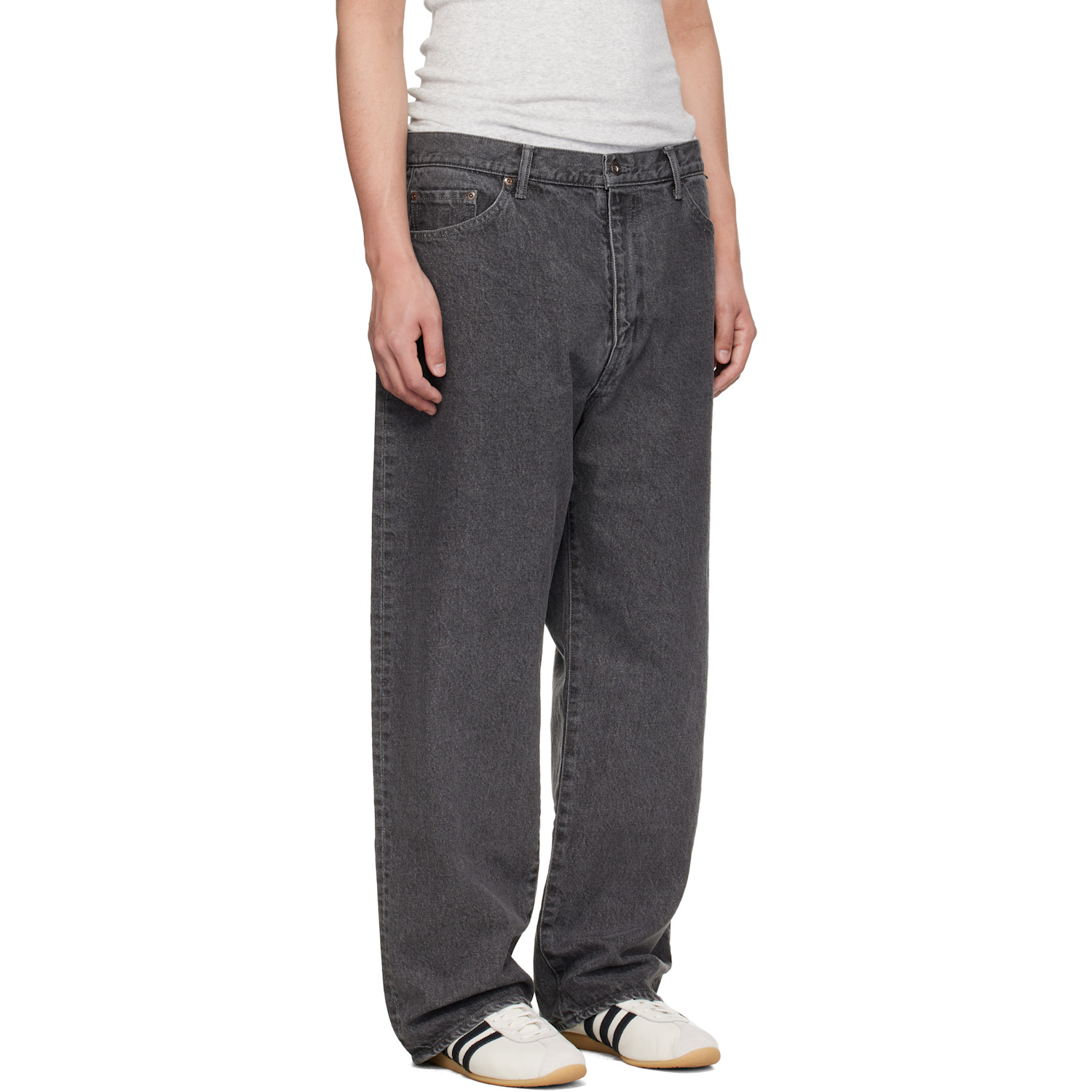  Wtaps Gray 'blues' Straight Jeans 