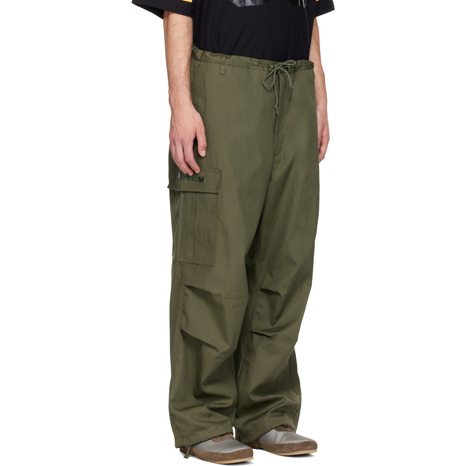  Wtaps Green Milt0001 Cotton Canvas Cargo Pants 