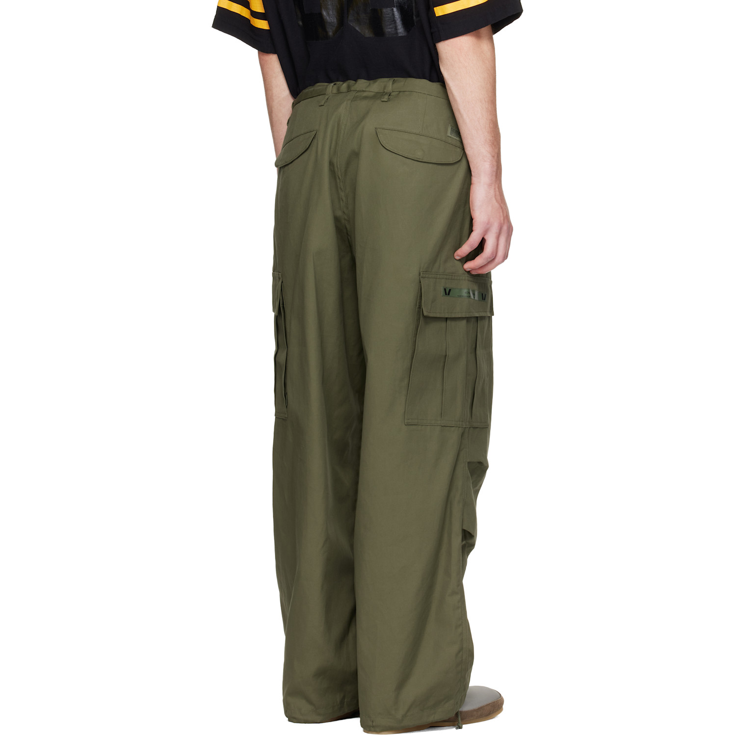  Wtaps Green Milt0001 Cotton Canvas Cargo Pants 