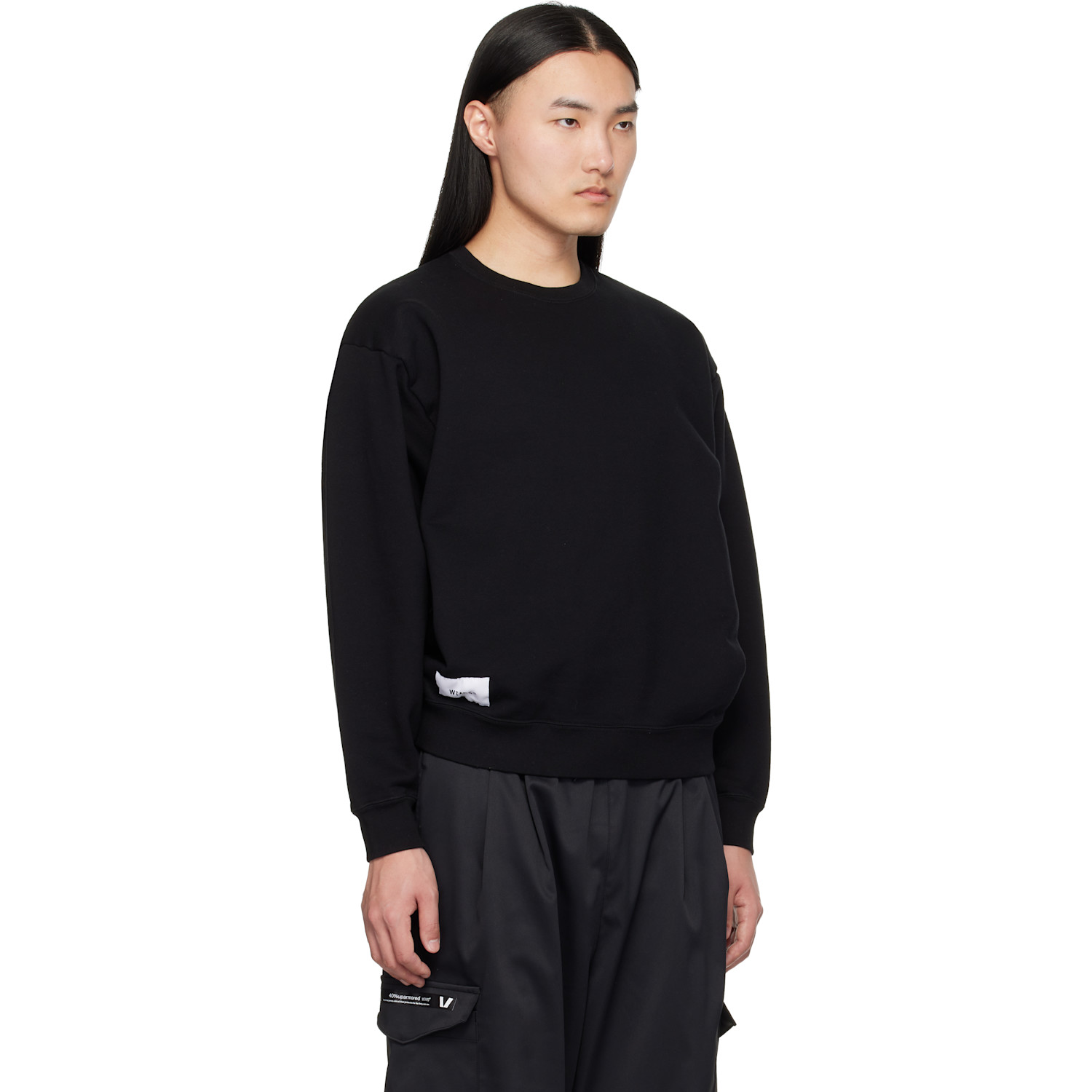  Wtaps Black Sign-yd Sweatshirt 