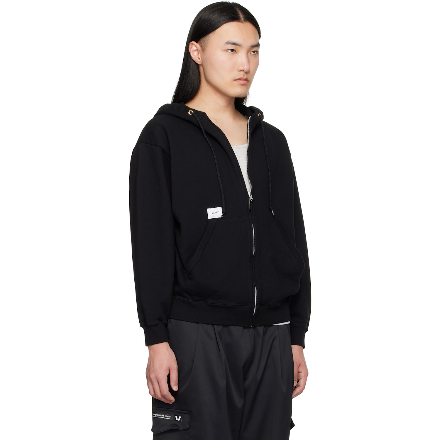  Wtaps Black Throwdy Zip Hoodie 