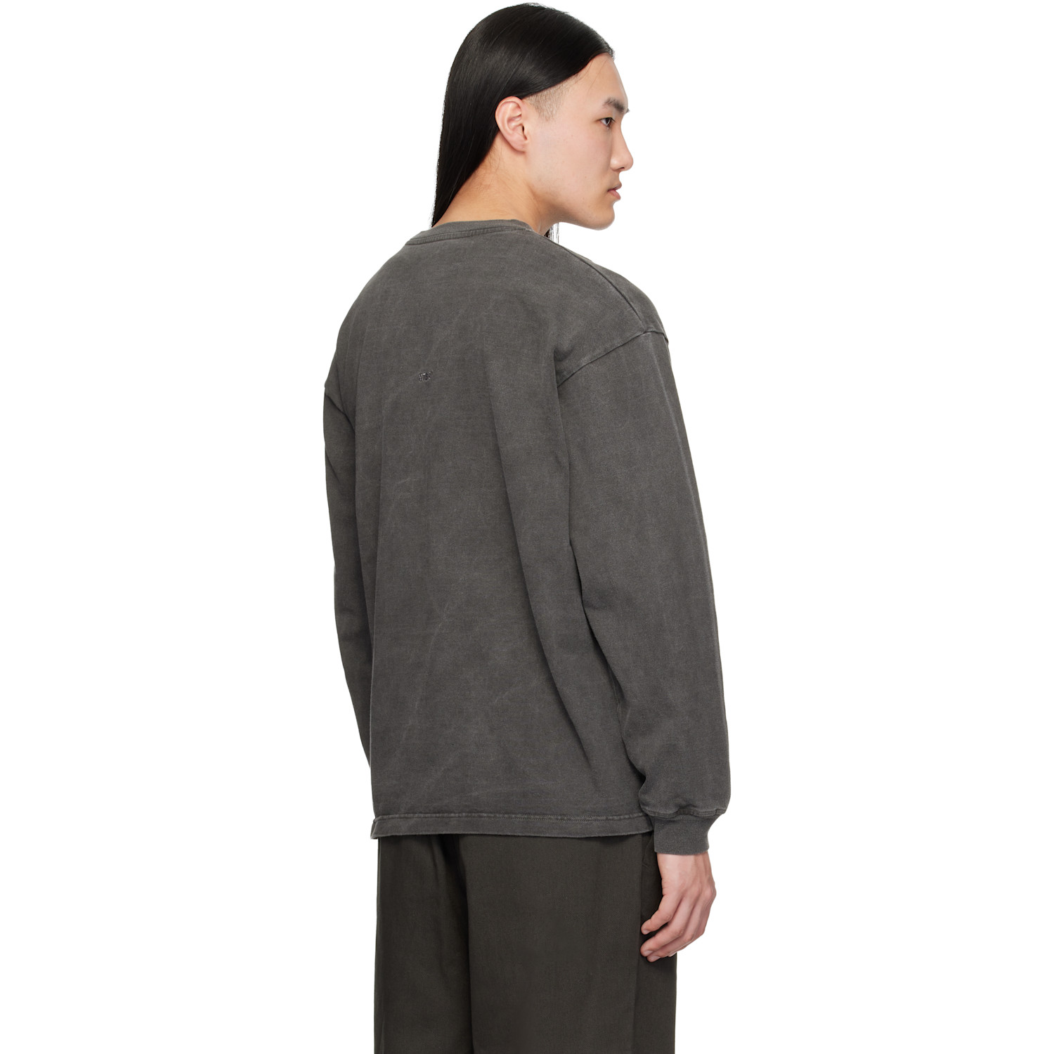  Wtaps Gray Sign-od Long Sleeve T-shirt 