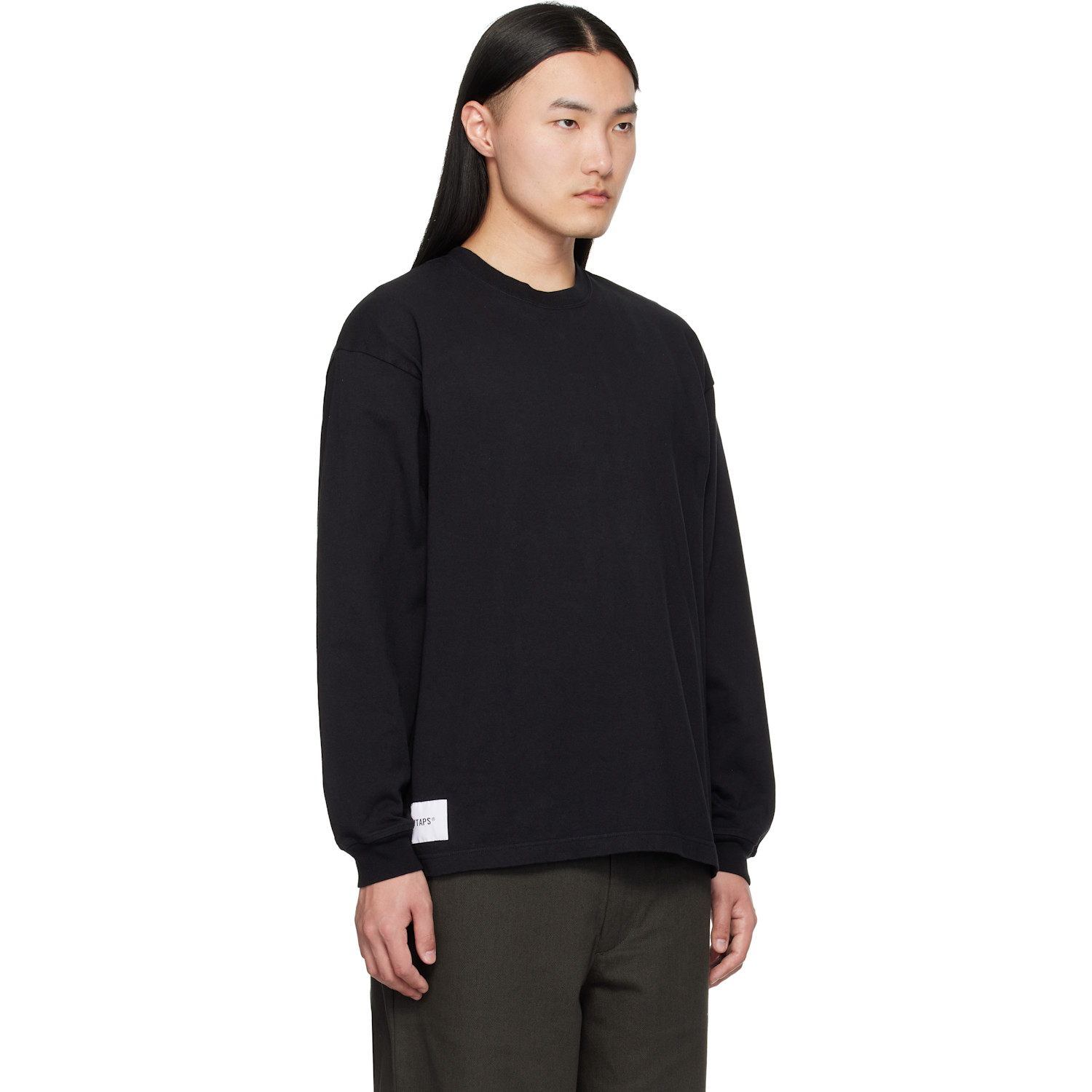  Wtaps Black Sign-yd Long Sleeve T-shirt 