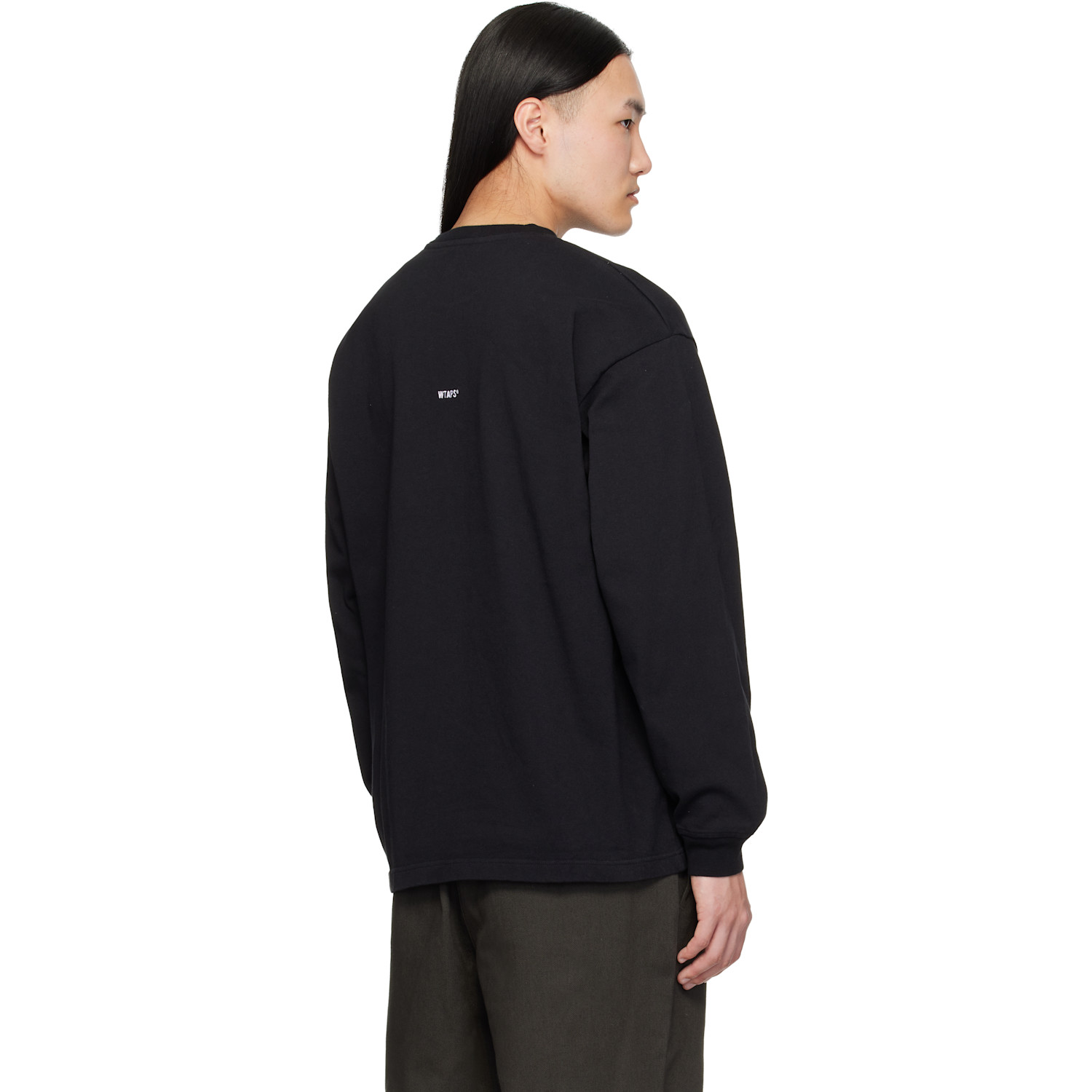  Wtaps Black Sign-yd Long Sleeve T-shirt 
