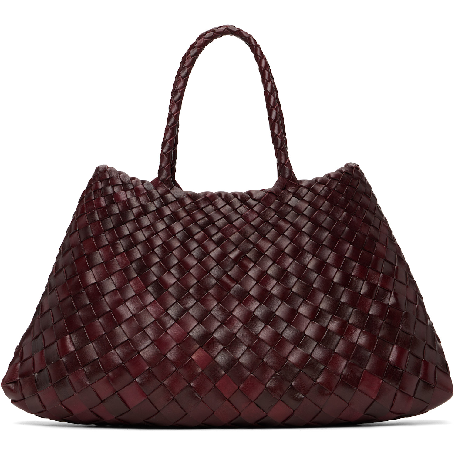 Dragon Diffusion Burgundy Santa Croce Small Tote In Bordo