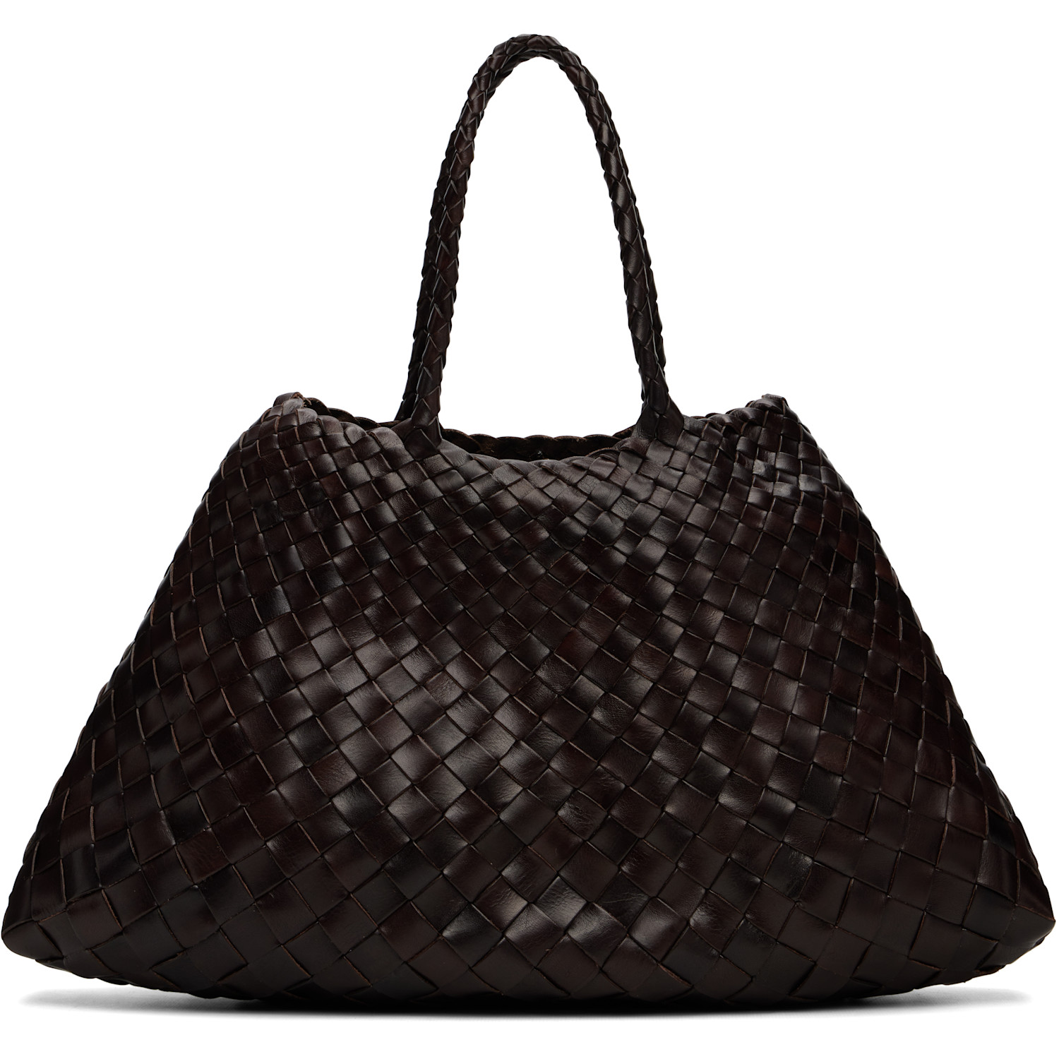 Dragon Diffusion Brown Santa Croce Small Tote