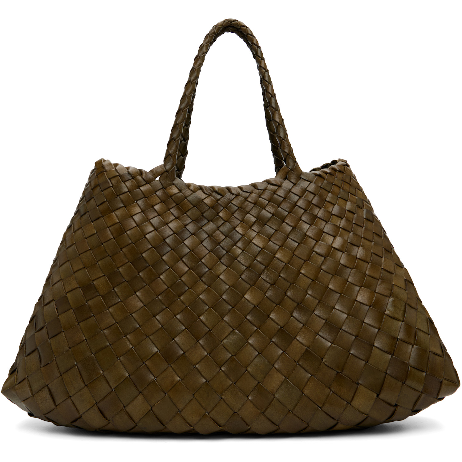 Dragon Diffusion Khaki Santa Croce Small Tote In Kaki