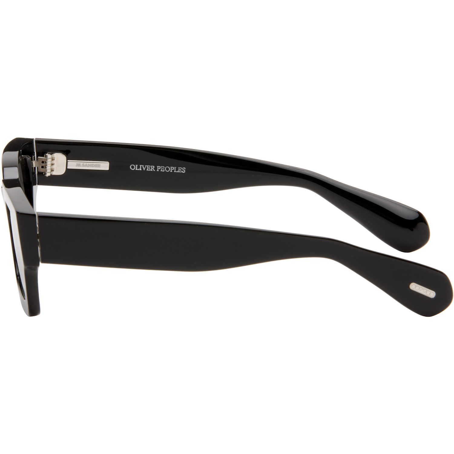  Jil Sander Black Oliver Peoples Rectangular 'edition 6' Sunglasses 