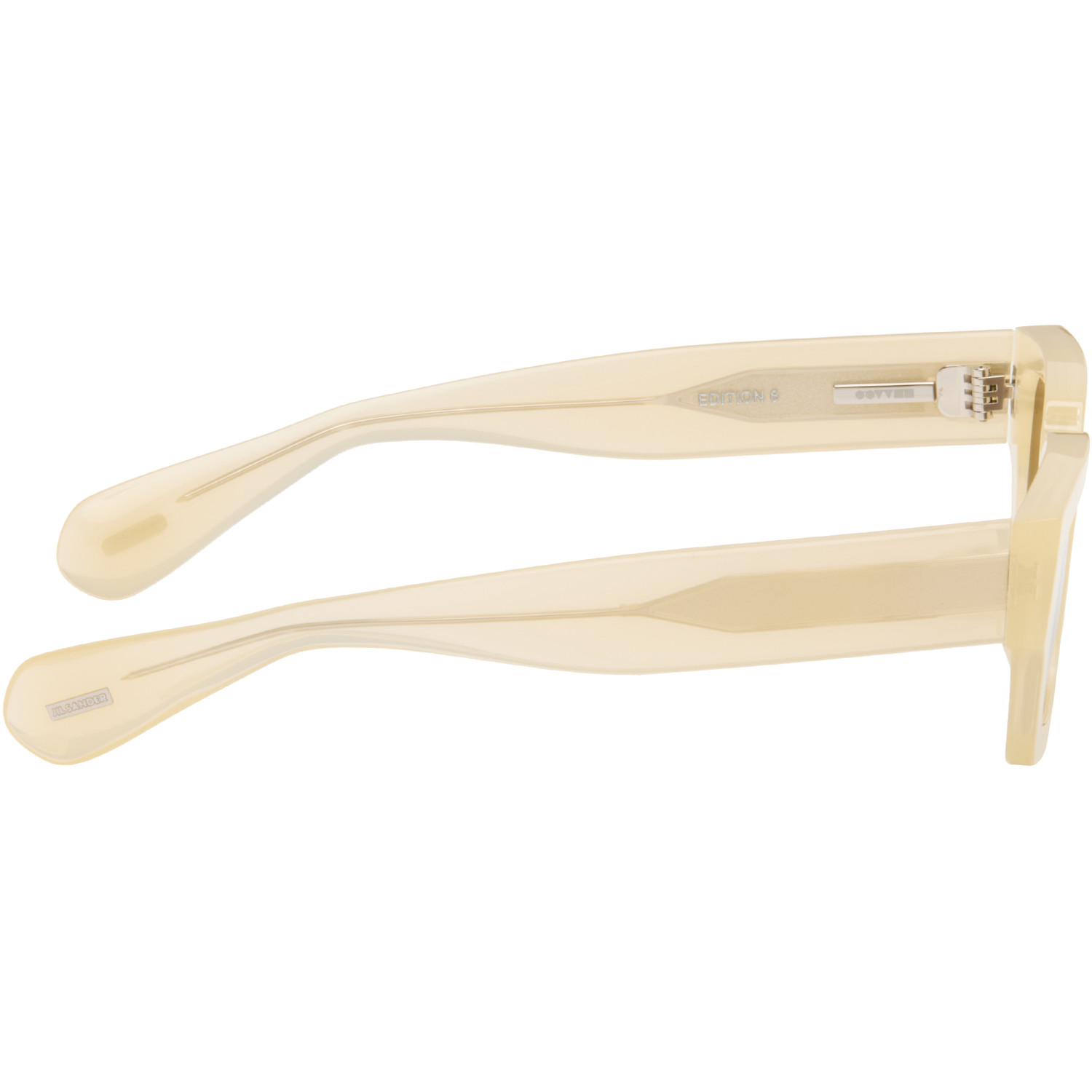  Jil Sander Off-white Oliver Peoples 'edition 6' Rectangular Sunglasses 