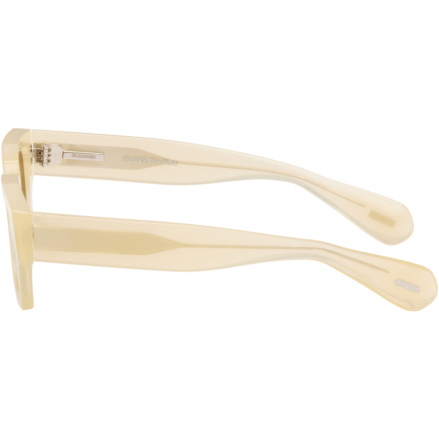  Jil Sander Off-white Oliver Peoples 'edition 6' Rectangular Sunglasses 