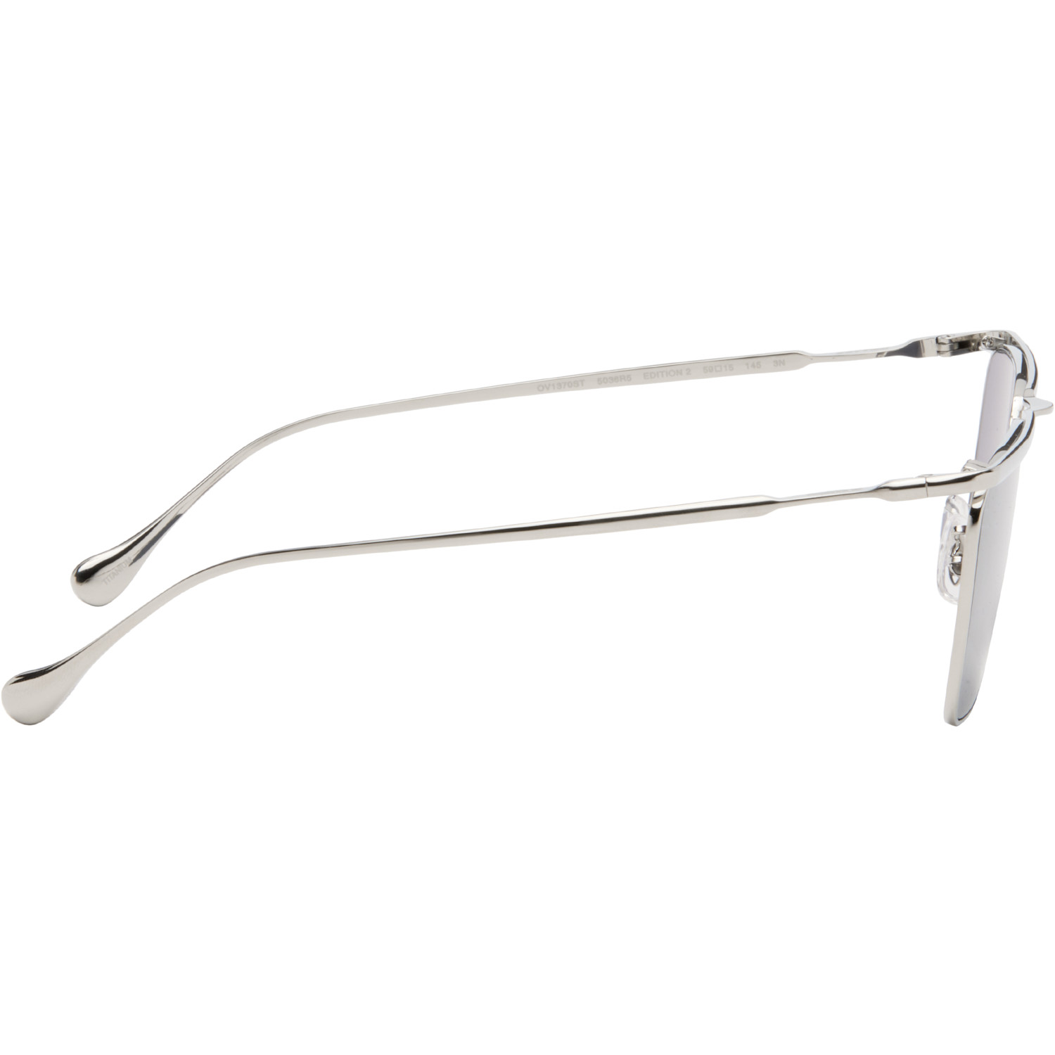  Jil Sander Silver Oliver Peoples 'edition 2' Wireframe Sunglasses 