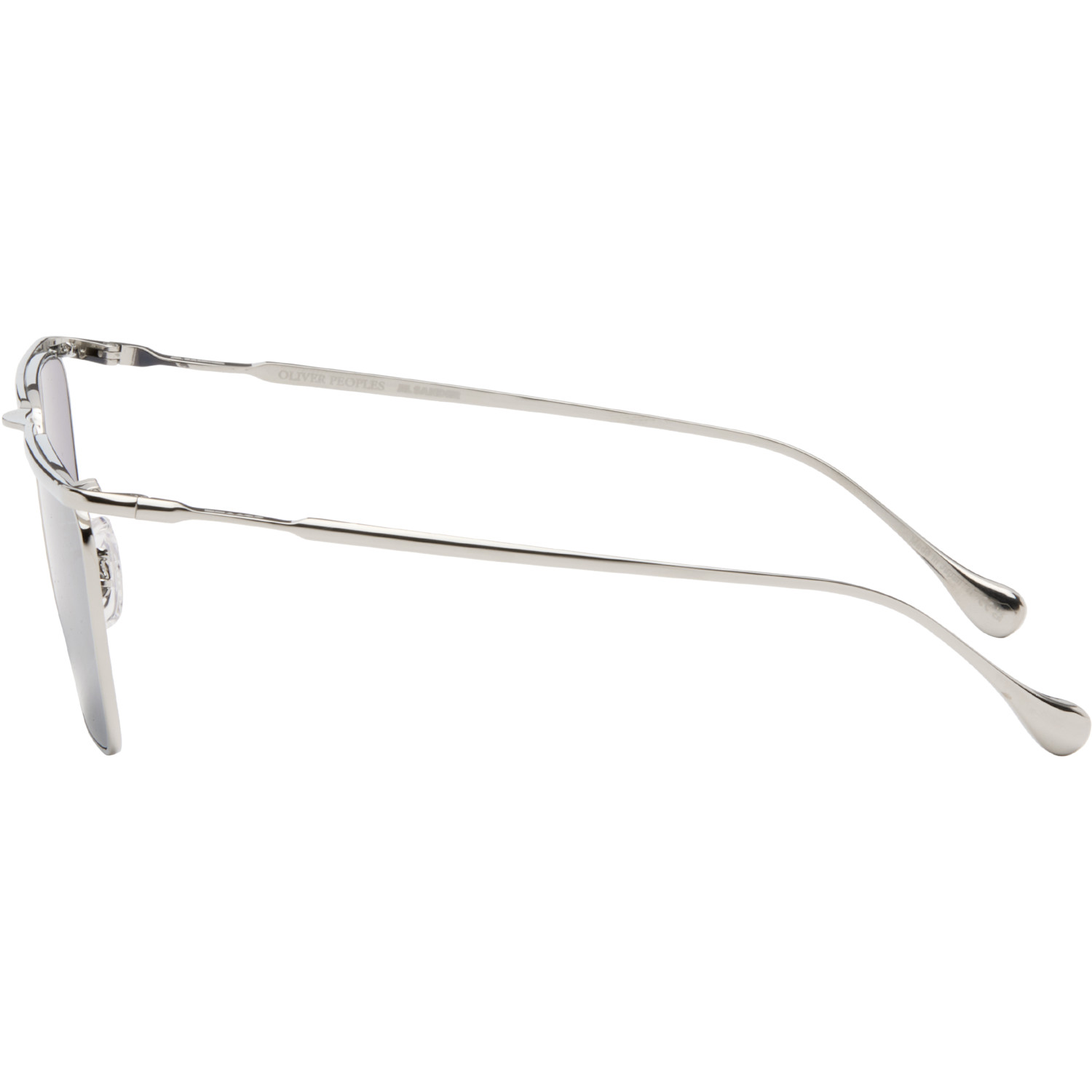  Jil Sander Silver Oliver Peoples 'edition 2' Wireframe Sunglasses 