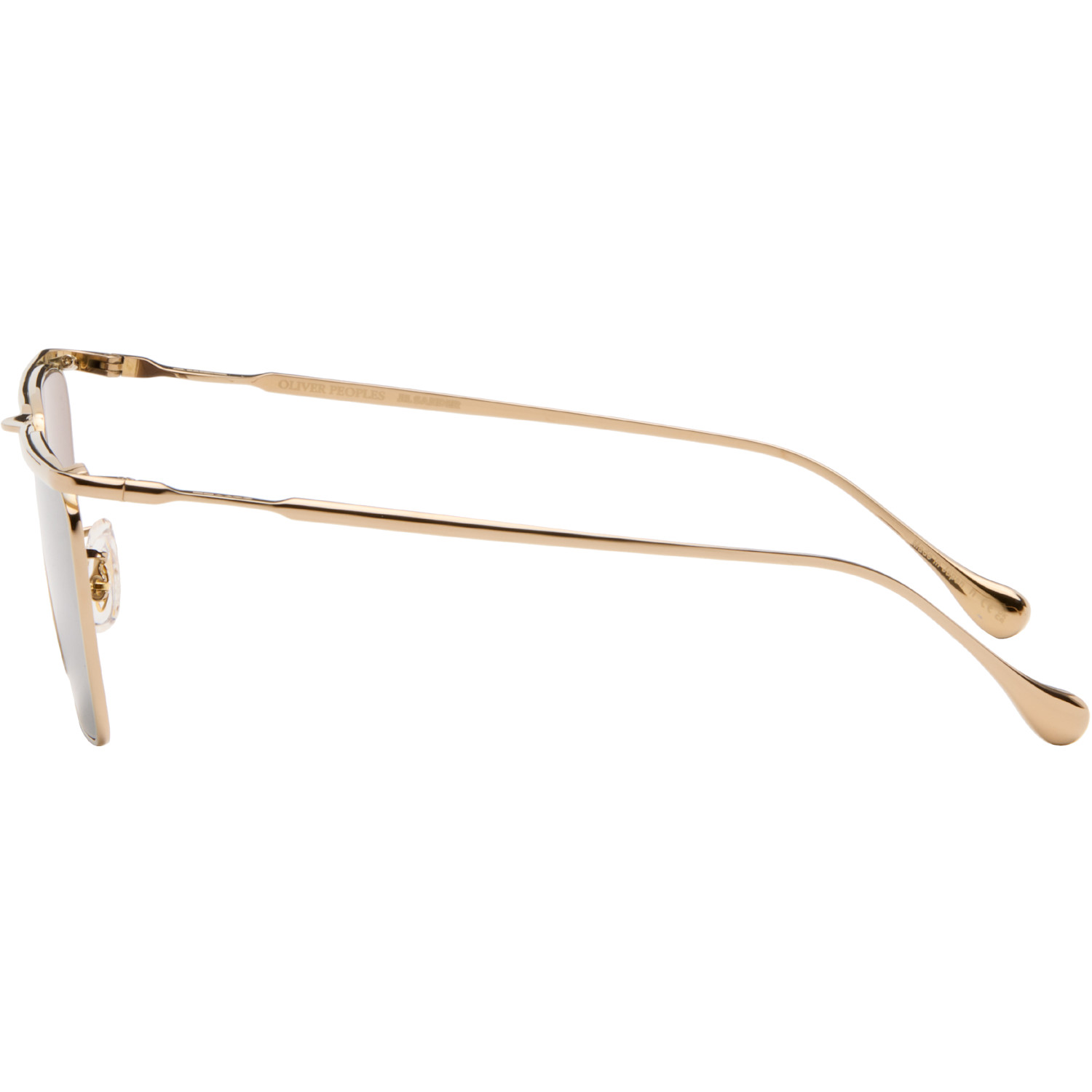  Jil Sander Gold Oliver Peoples 'edition 2' Wireframe Sunglasses 