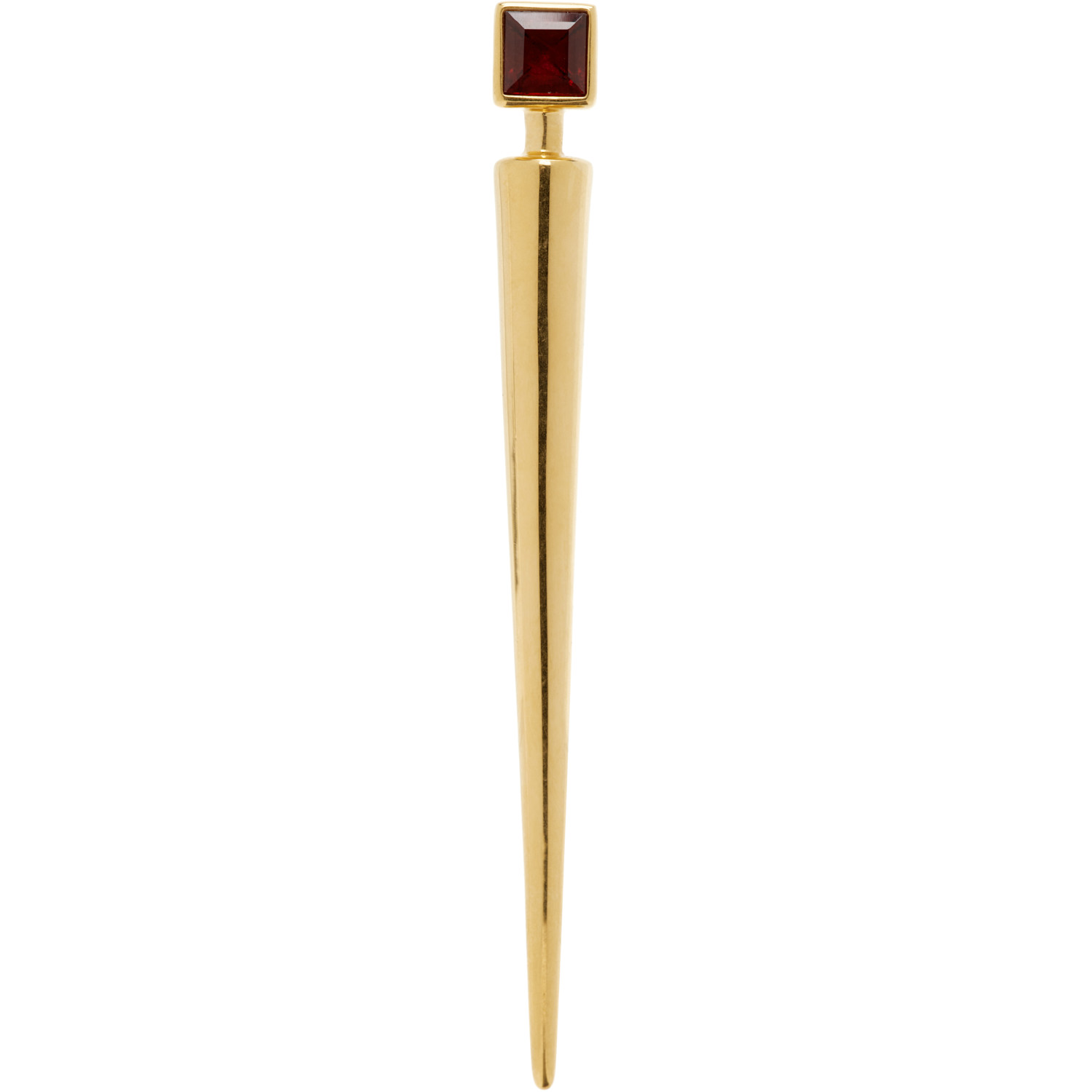 Jil Sander Garnet Brooch