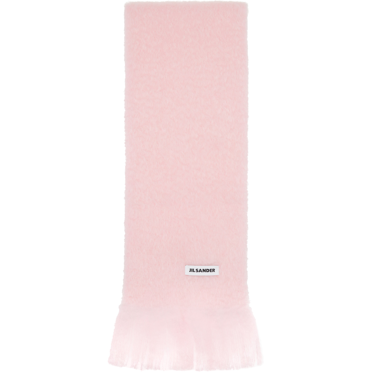 Jil Sander Pink Plain Scarf