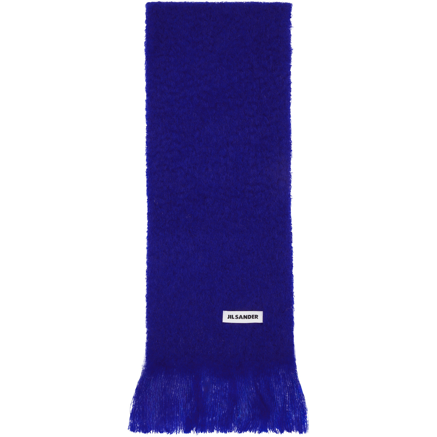 Jil Sander Blue Plain Scarf