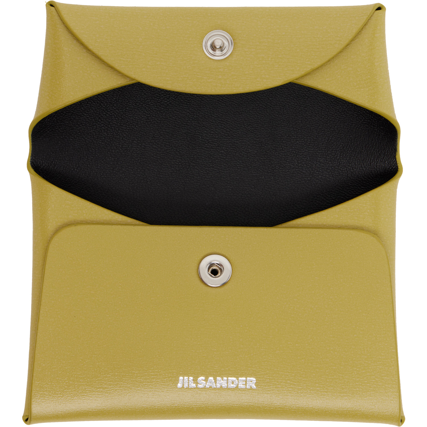  Jil Sander Green Folded Coin Pouch 