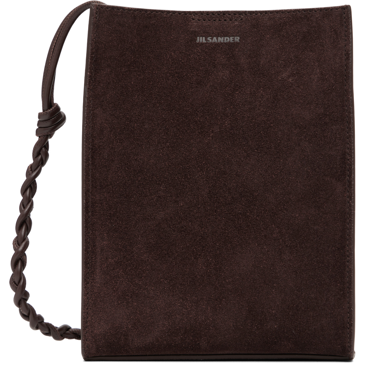 Jil Sander Brown Tangle Small Pouch