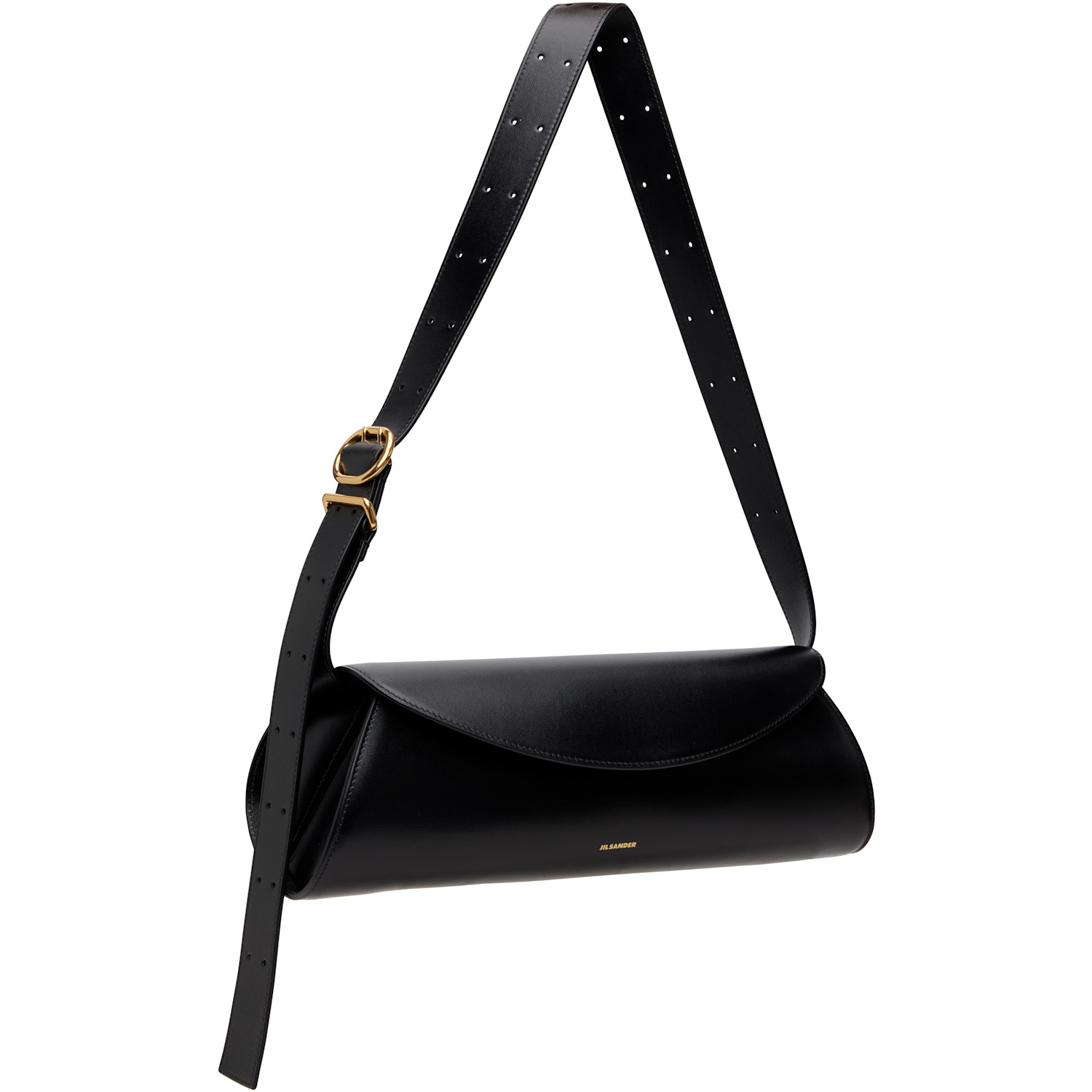  Jil Sander Black Cannolo Grande Bag 