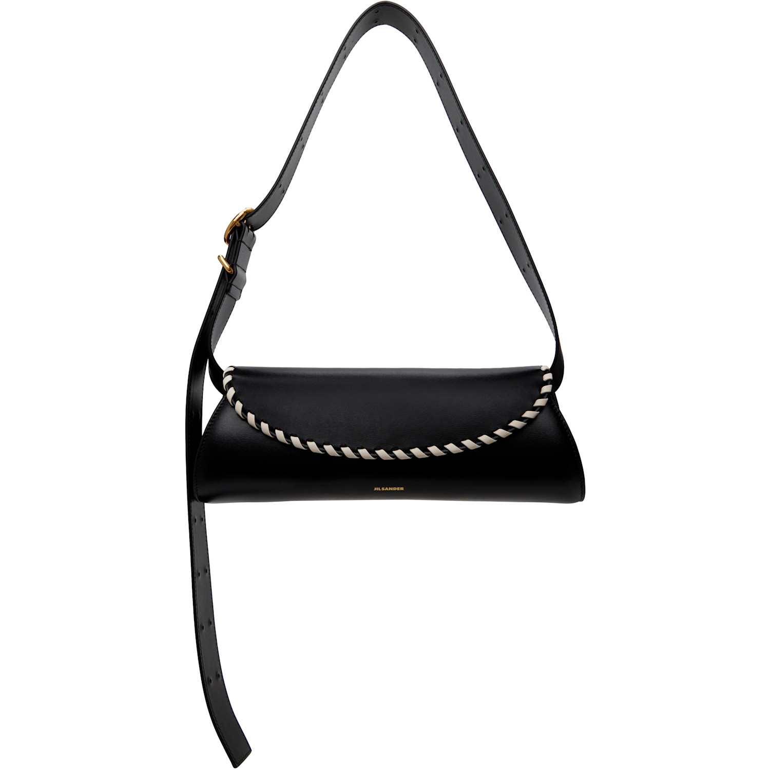 Jil Sander Black Cannolo Small Bag