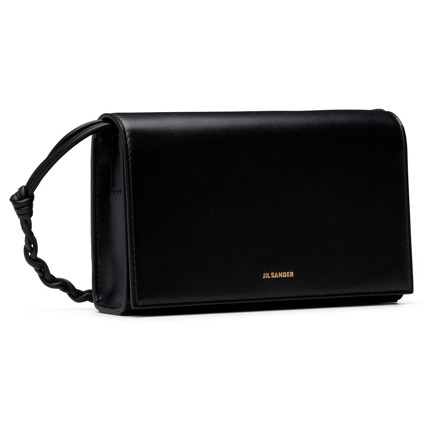  Jil Sander Black Strap Tangle Wallet Bag 