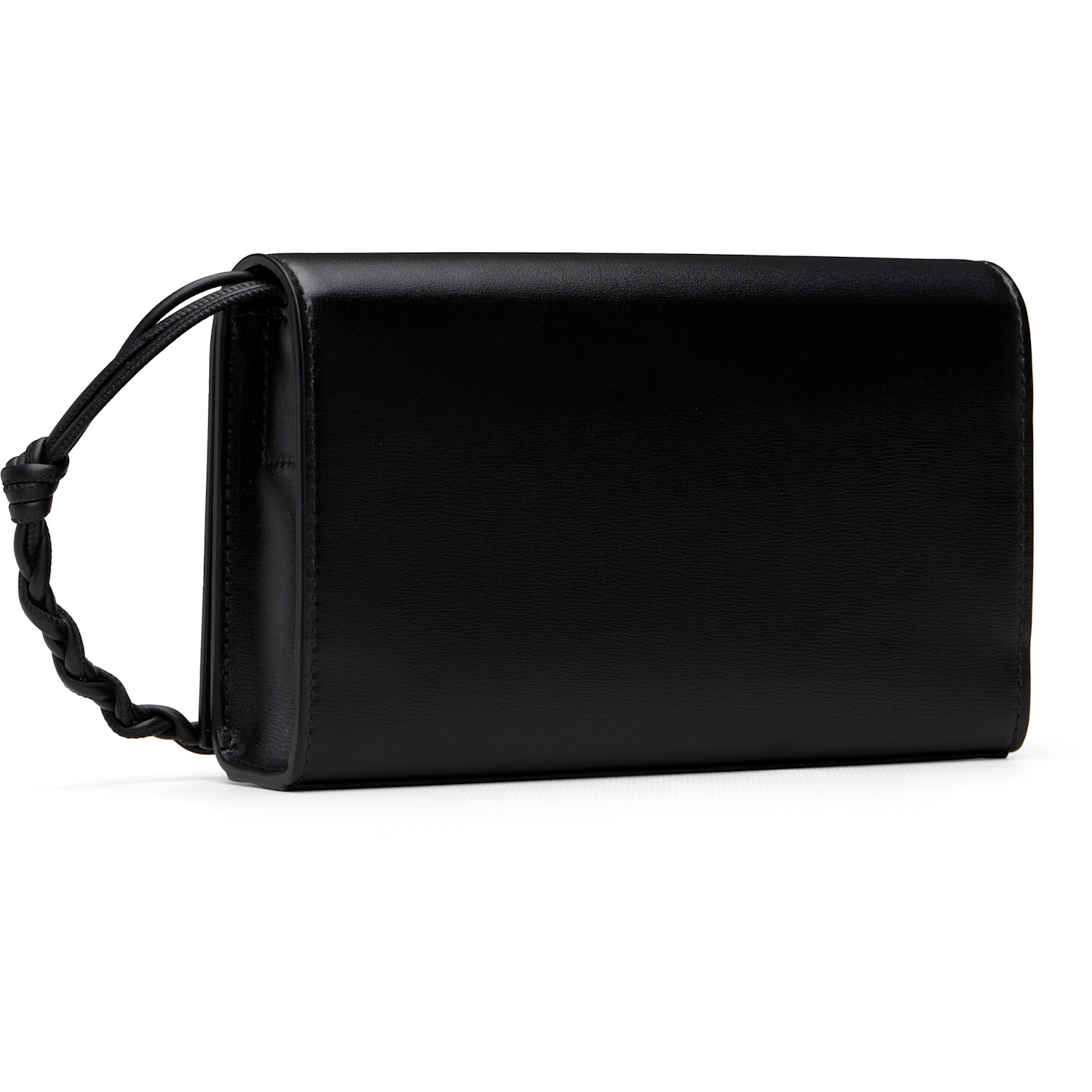  Jil Sander Black Strap Tangle Wallet Bag 