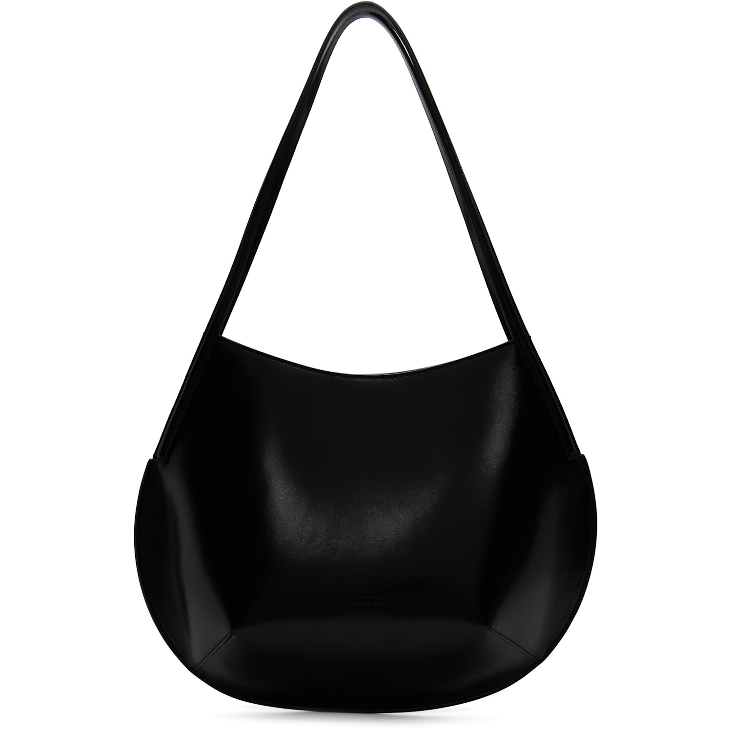Jil Sander Black Kante Shoulder Bag