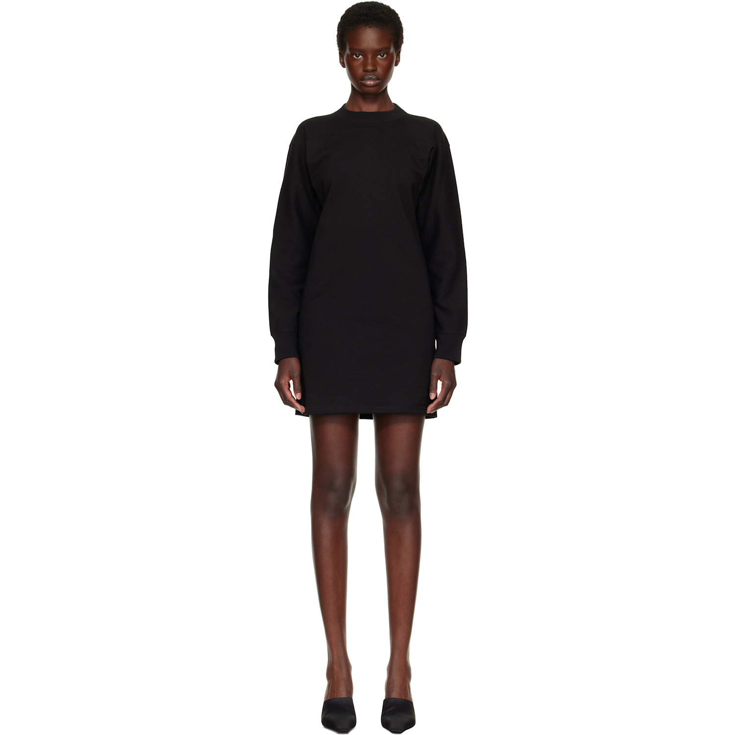 Jil Sander Black Crewneck Minidress
