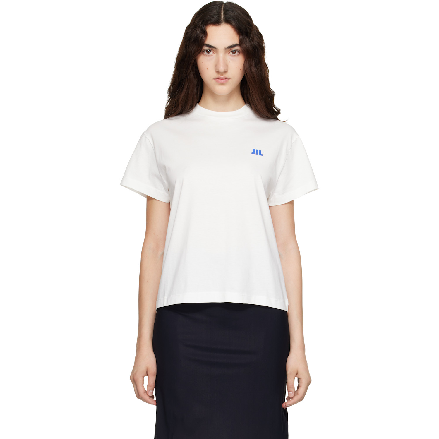 Jil Sander White Cotton Crew-Neck T-shirt