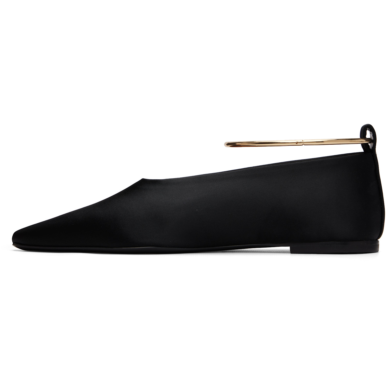  Jil Sander Black Ring Ballerina Flats 