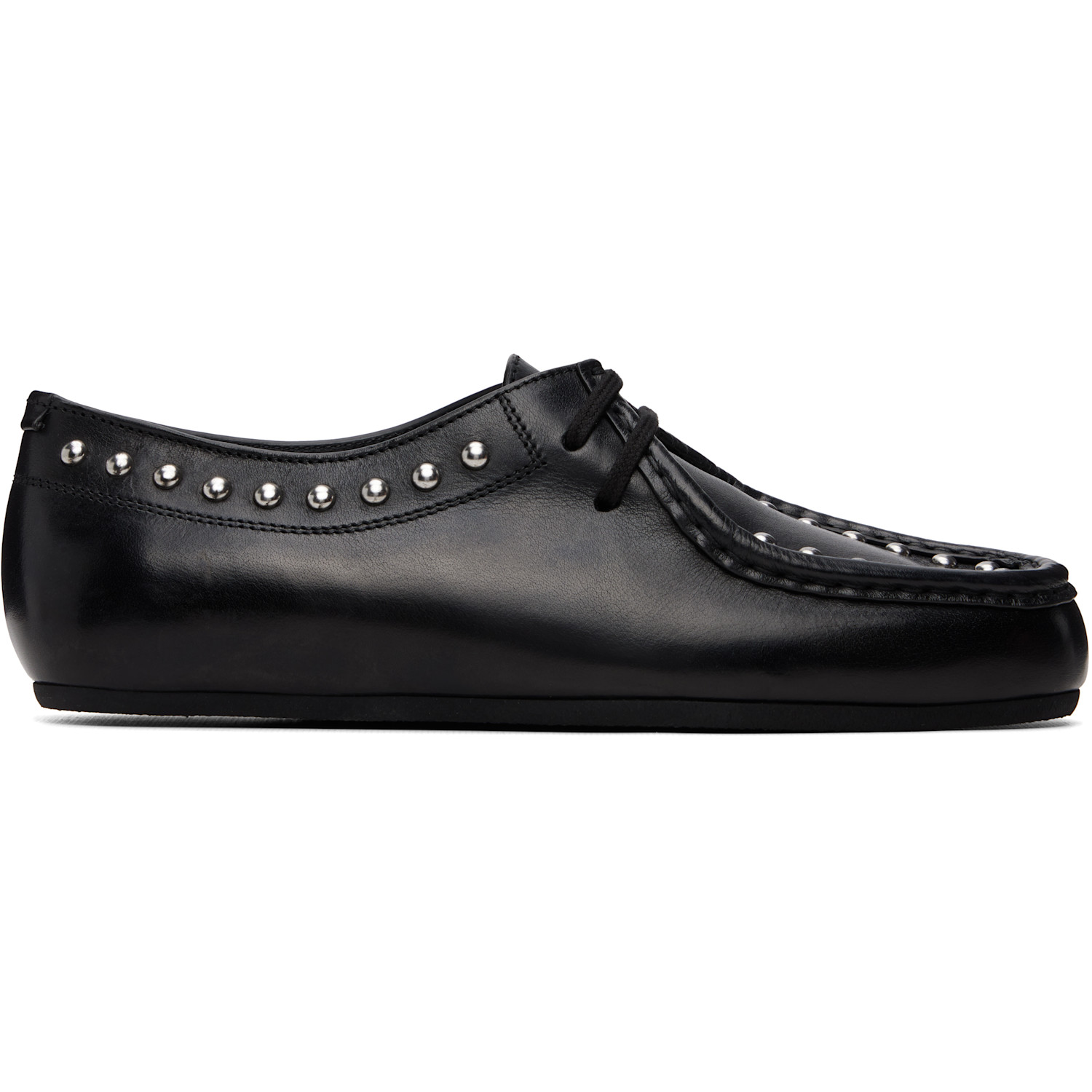 Jil Sander Black Hood Lace-Up Derbys