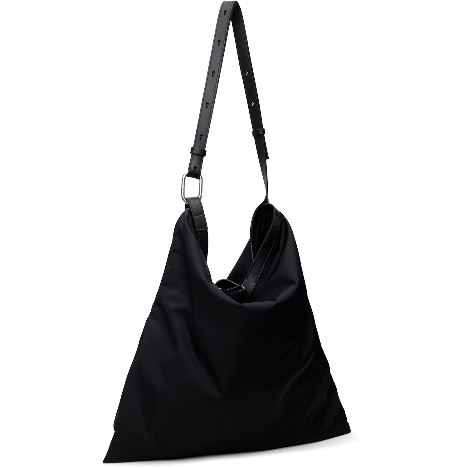  Jil Sander Black Soft Rolled Bag 