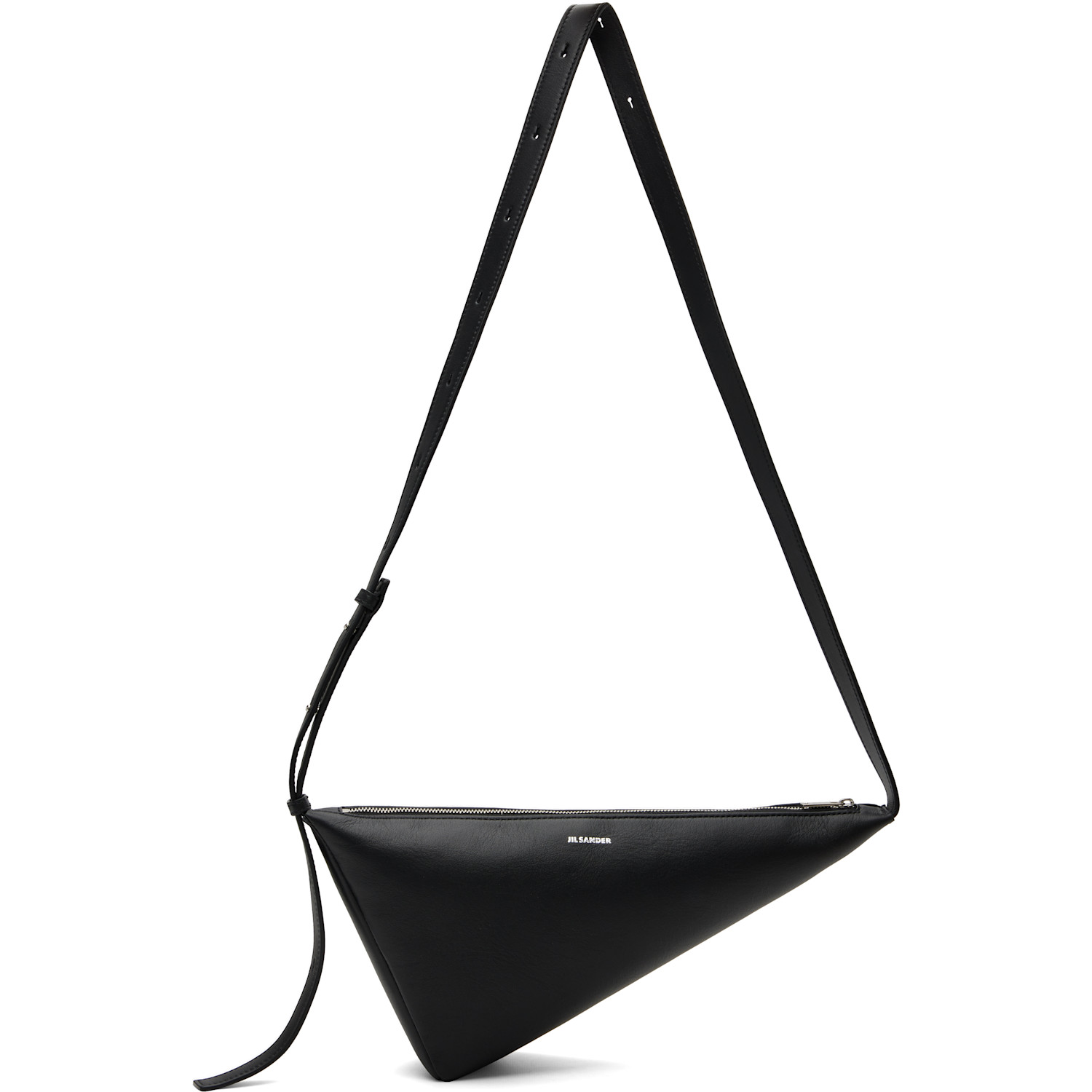 Jil Sander Black Triangle Crossbody Bag