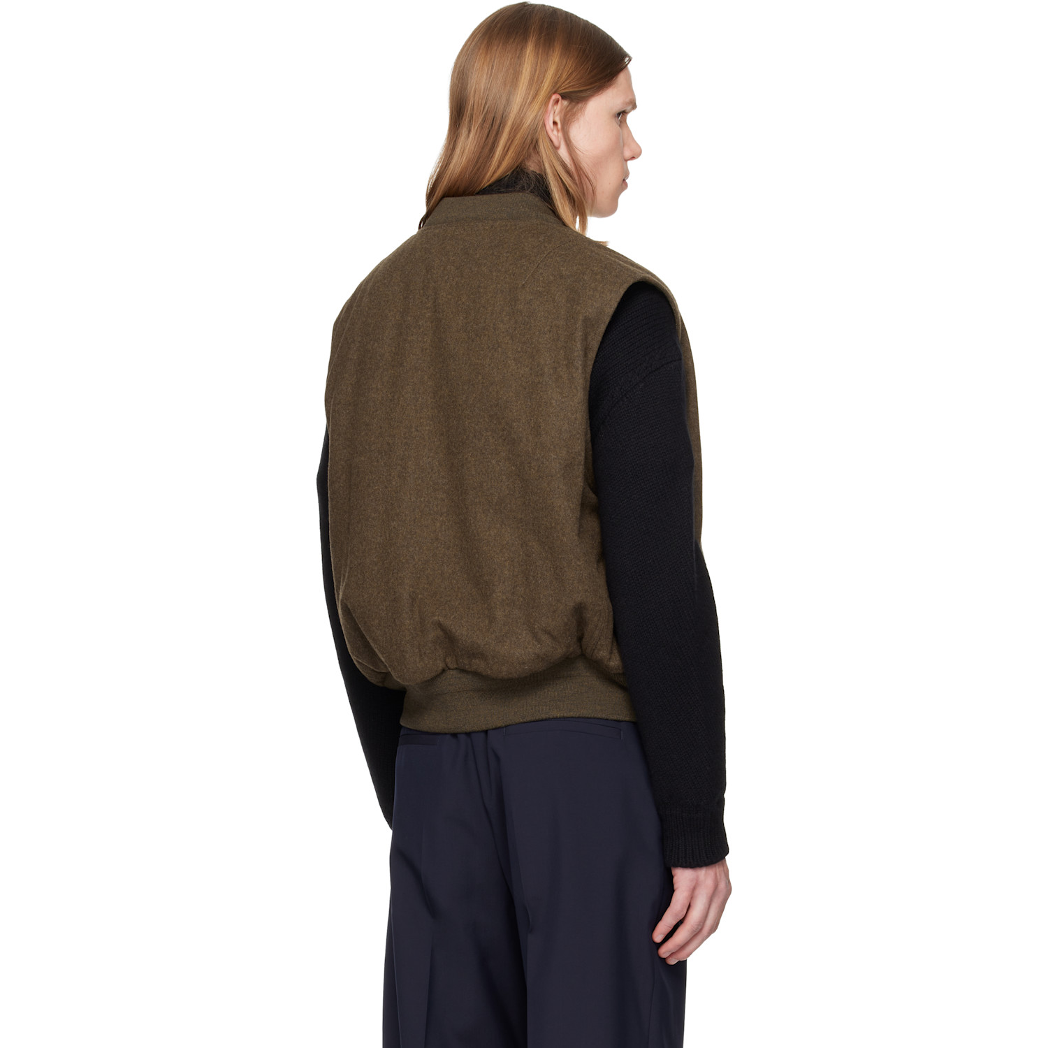  Jil Sander Brown Sport Vest 