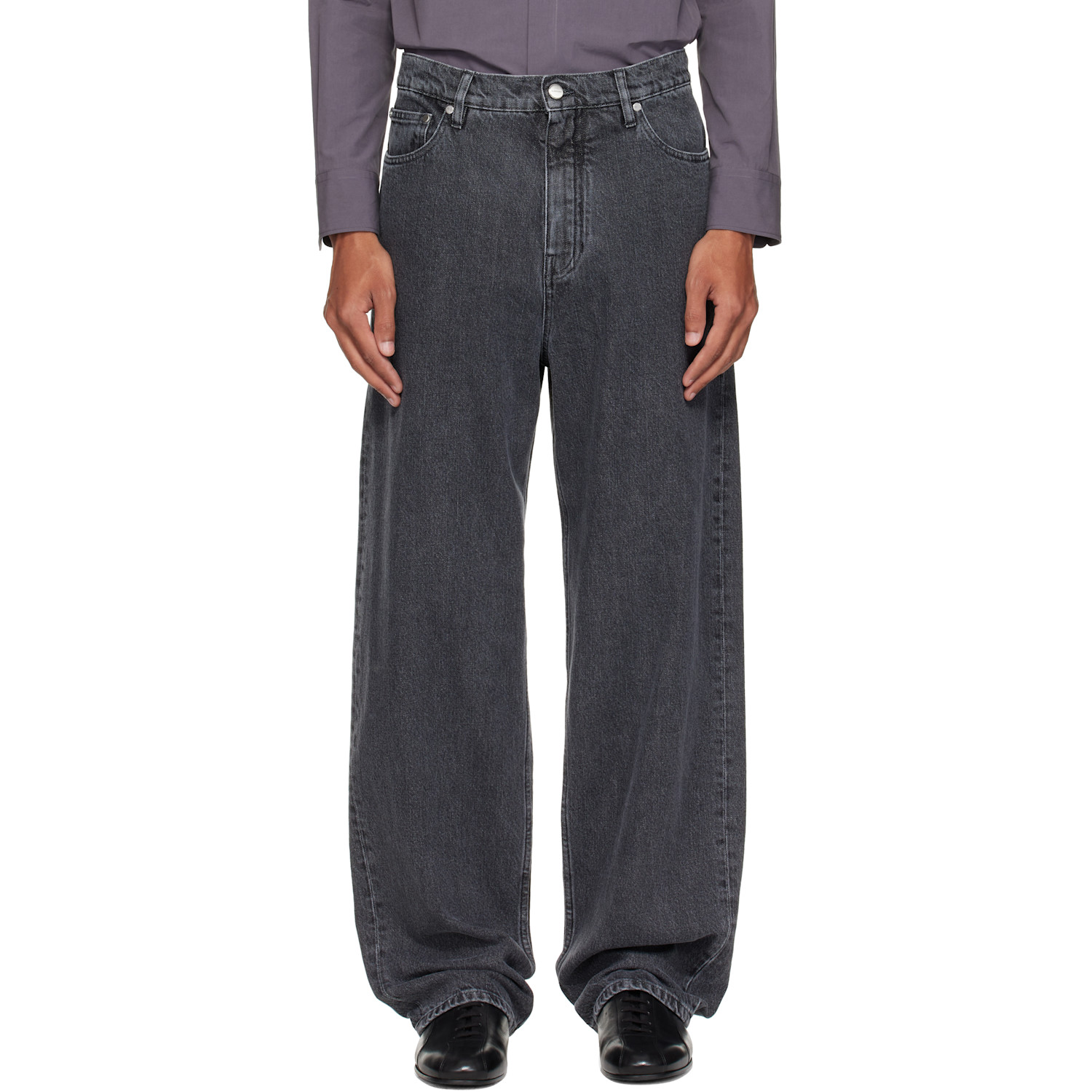 Jil Sander Gray Loose Lightweight Jeans