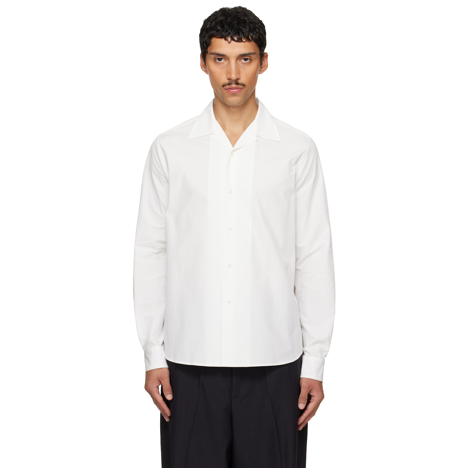 Jil Sander Off-White Camp Collar Shirt