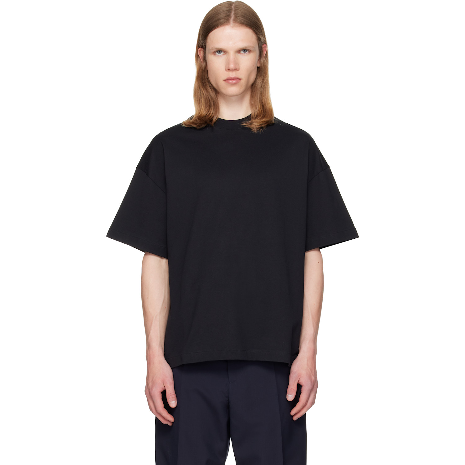 Jil Sander Black Crew-Neck T-shirt