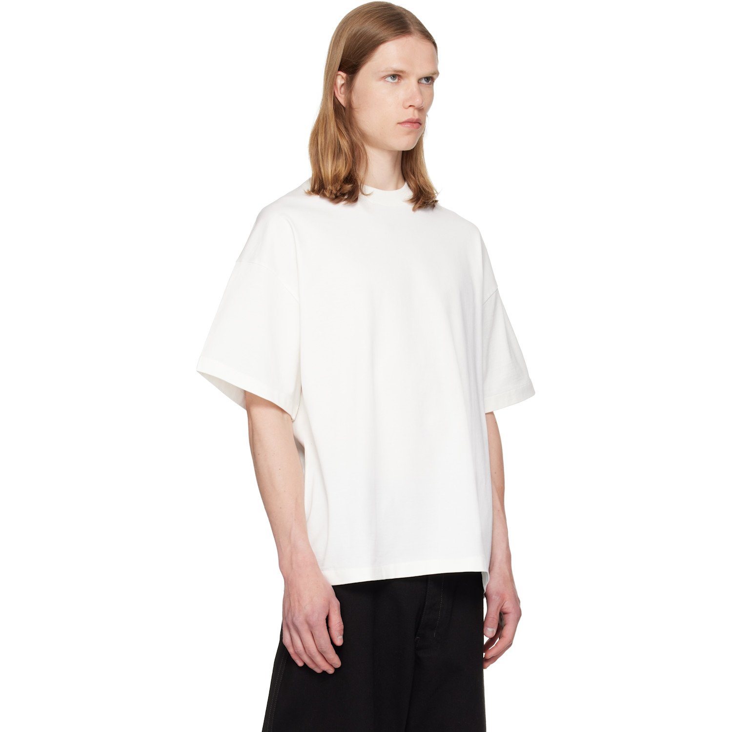  Jil Sander White Crew-neck T-shirt 